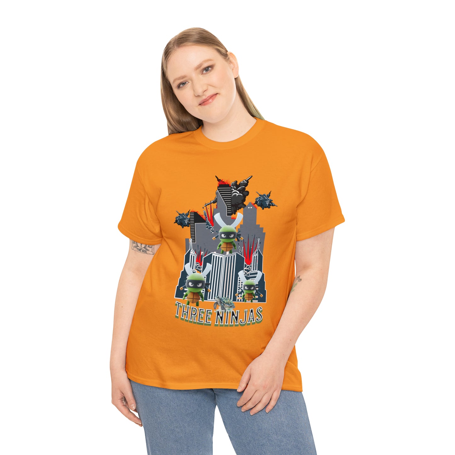 Unisex Heavy Cotton Tee  Three Ninjas
