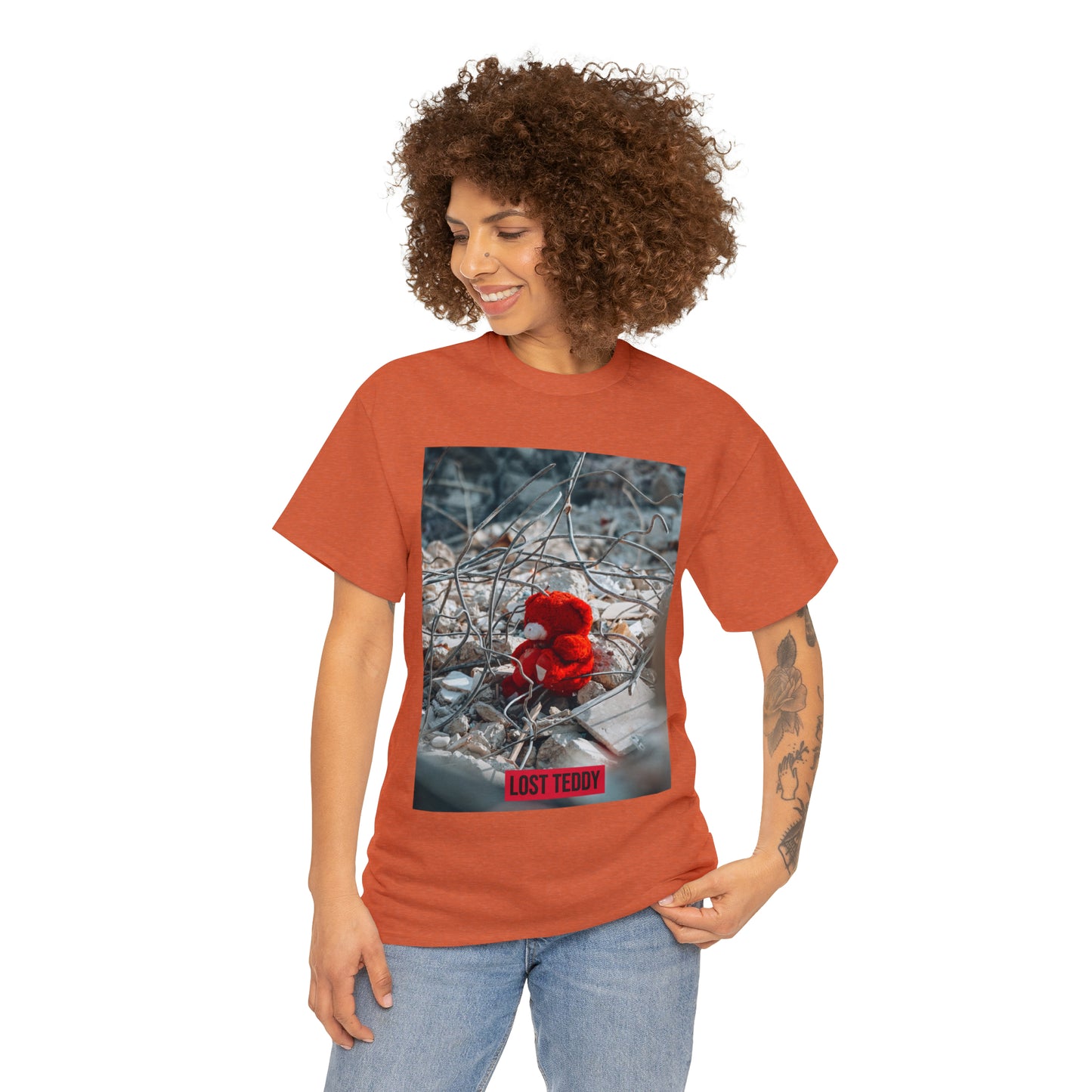 Unisex Heavy Cotton Tee Lost Teddy