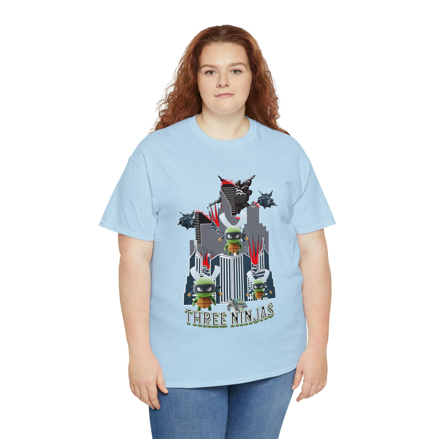 Unisex Heavy Cotton Tee  Three Ninjas