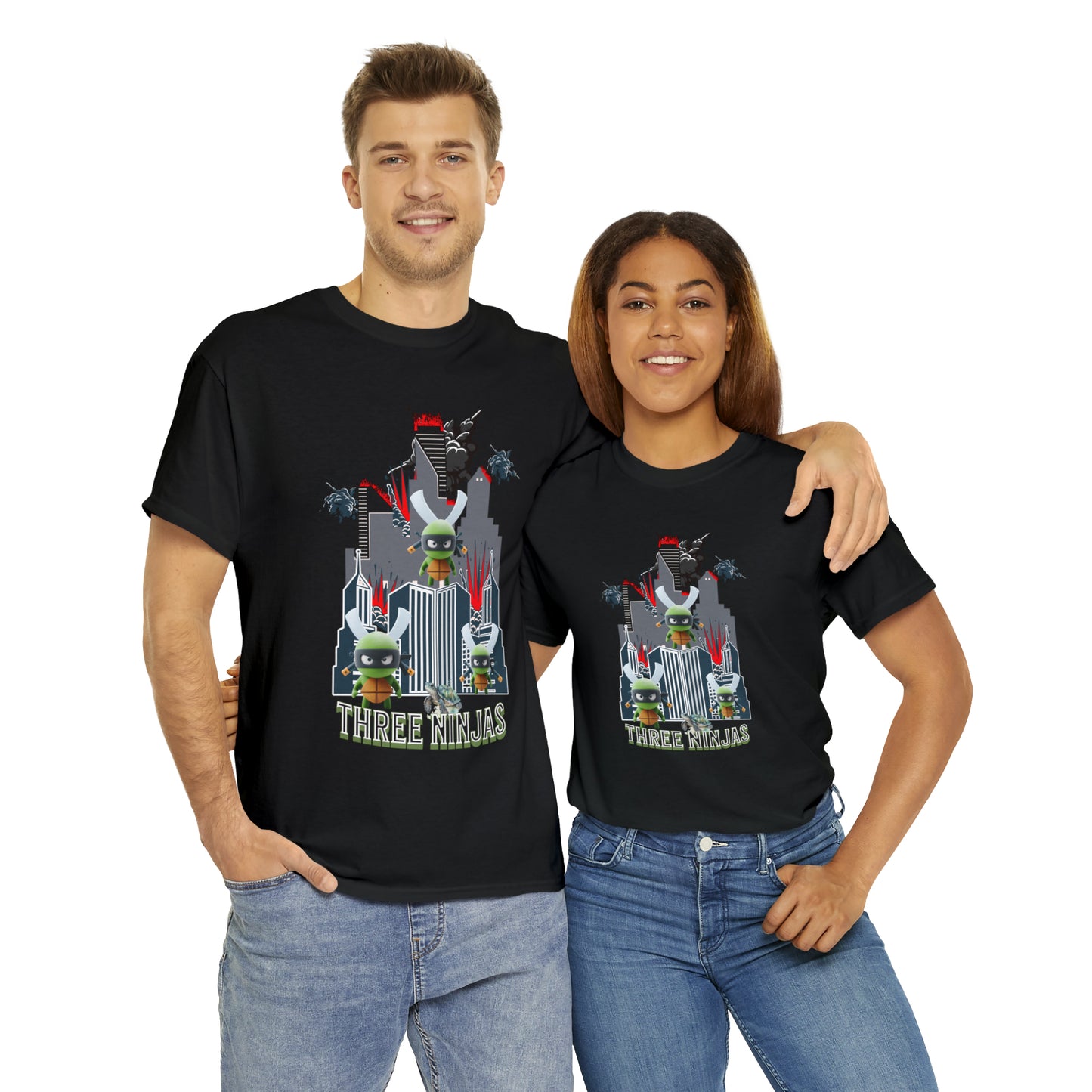 Unisex Heavy Cotton Tee  Three Ninjas