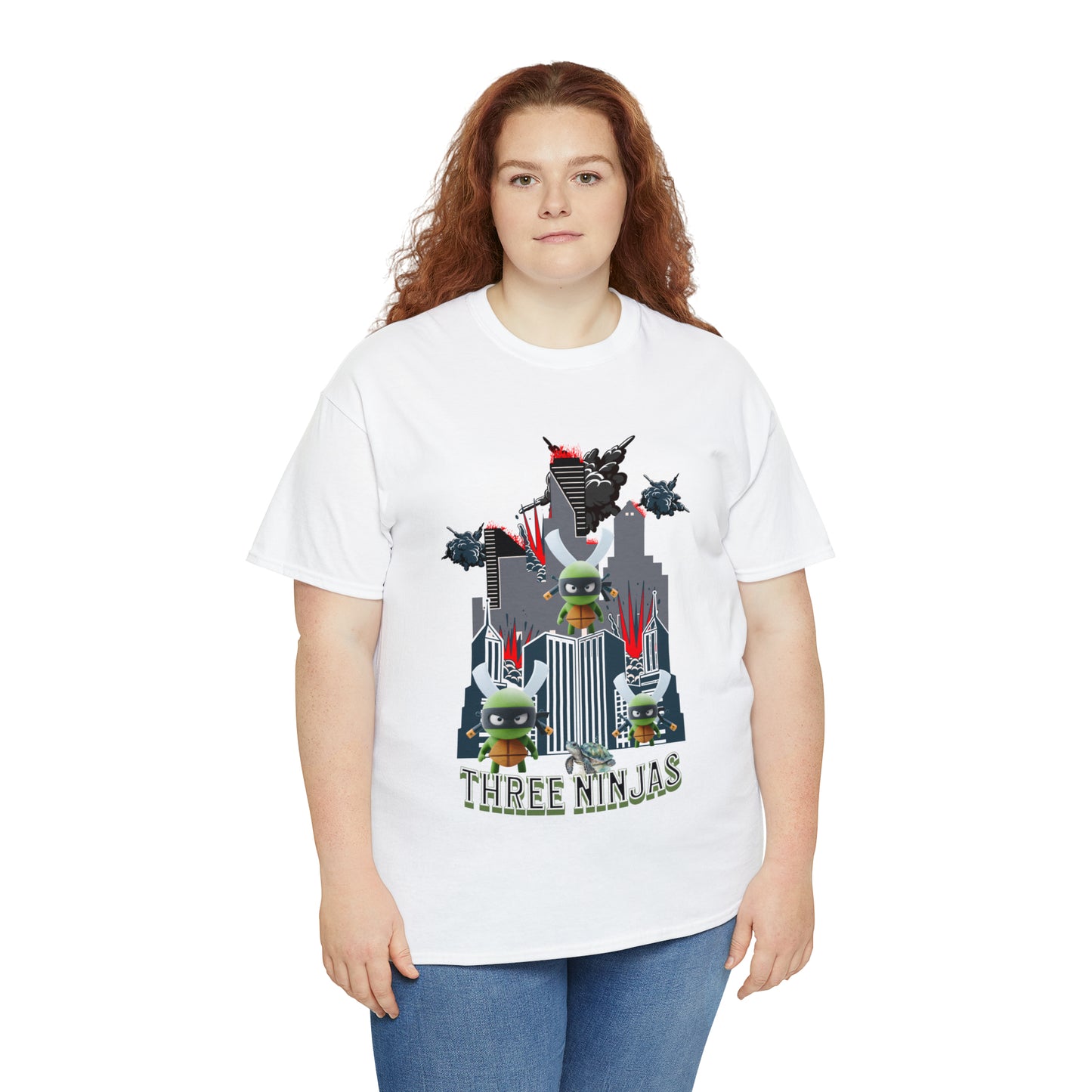 Unisex Heavy Cotton Tee  Three Ninjas
