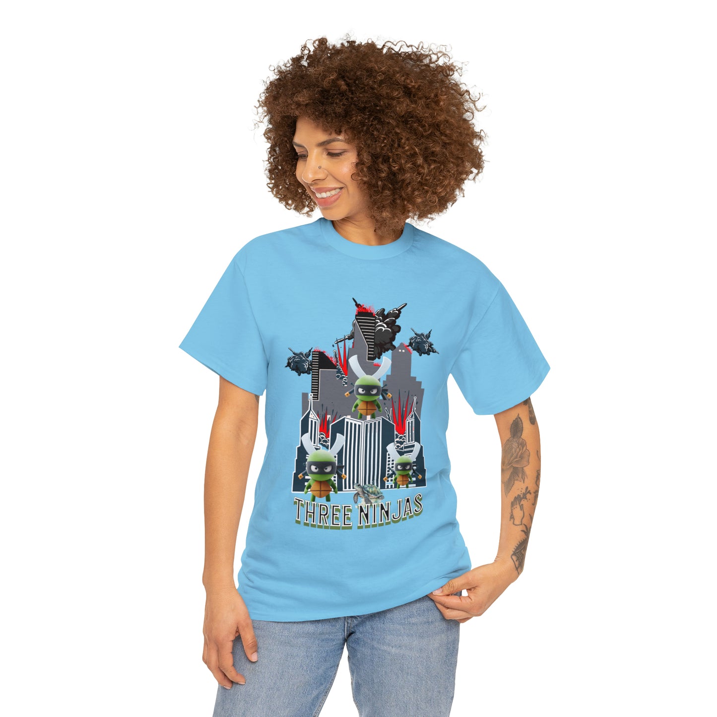 Unisex Heavy Cotton Tee  Three Ninjas