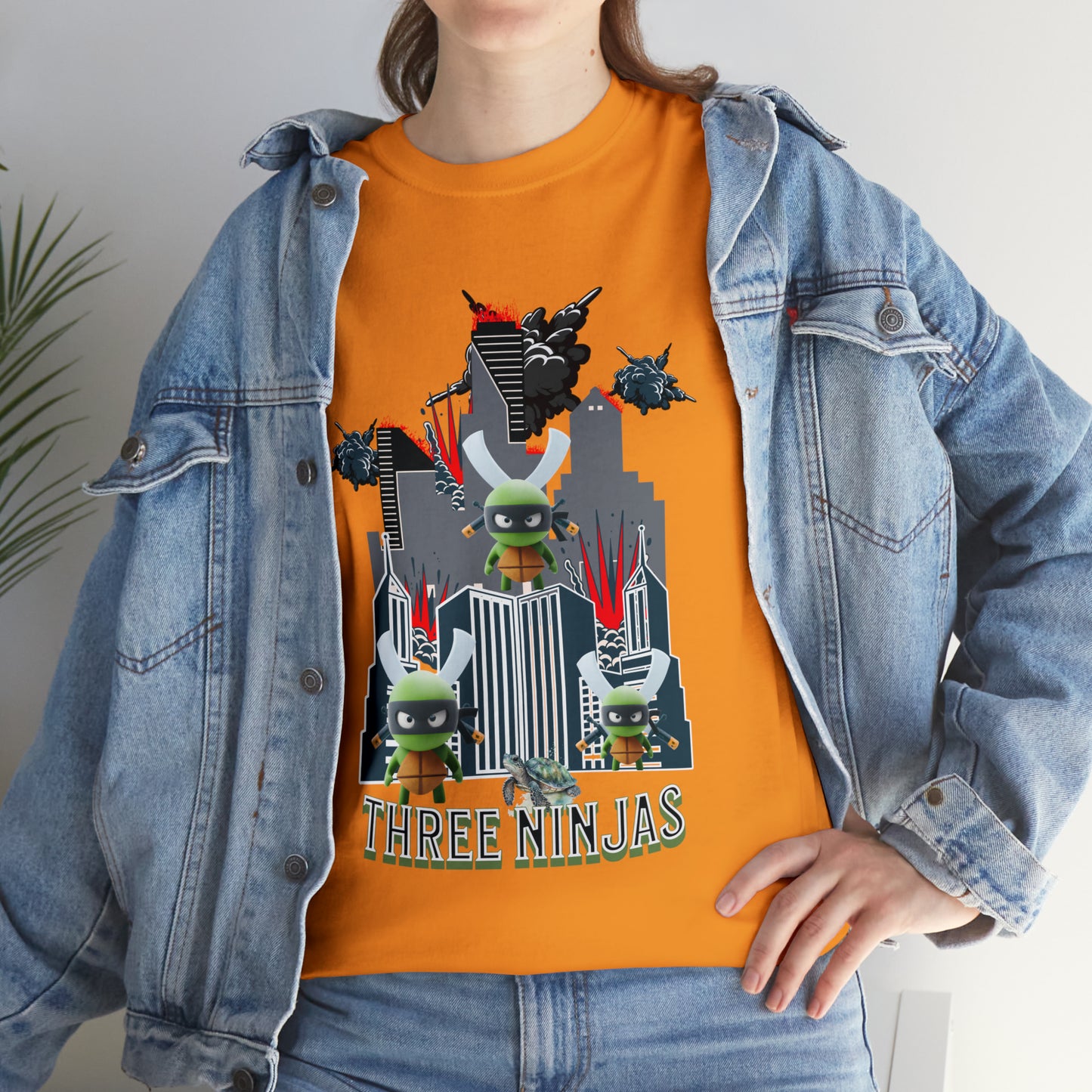 Unisex Heavy Cotton Tee  Three Ninjas