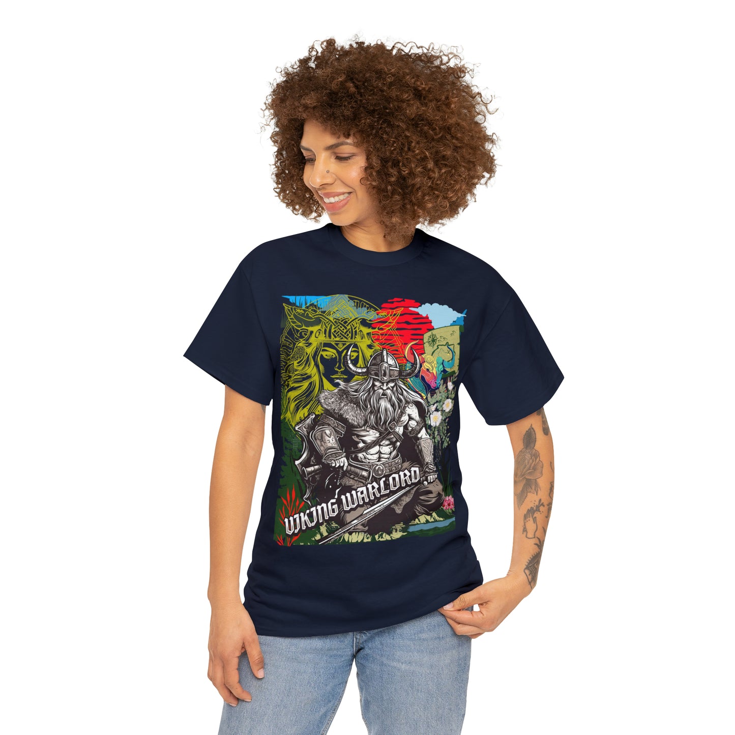 Unisex Heavy Cotton Tee  VIKING WARLORD