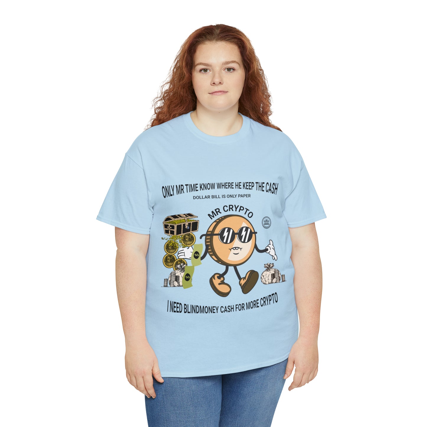 Unisex Heavy Cotton Tee  MR CRYPTO