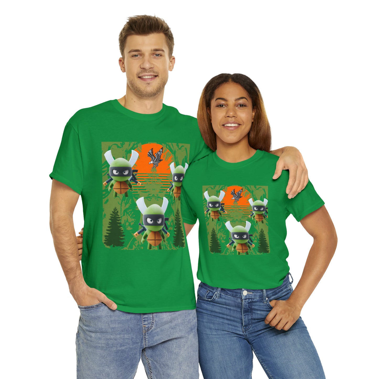 Unisex Heavy Cotton Tee The return of the three ninjas