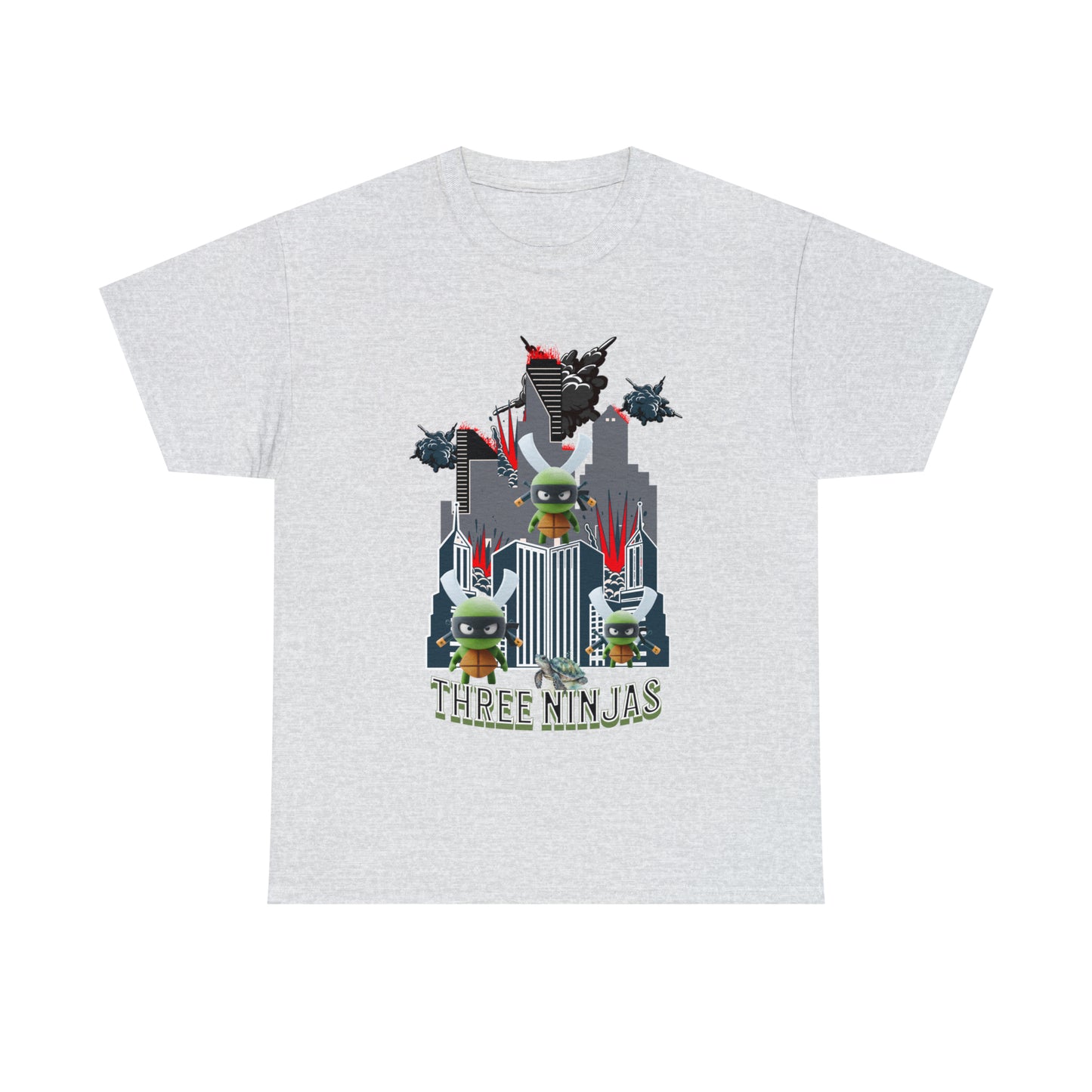 Unisex Heavy Cotton Tee  Three Ninjas