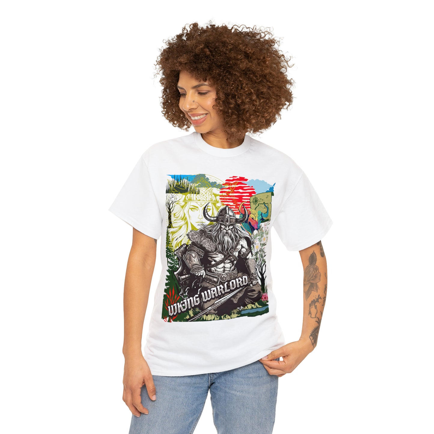 Unisex Heavy Cotton Tee  VIKING WARLORD