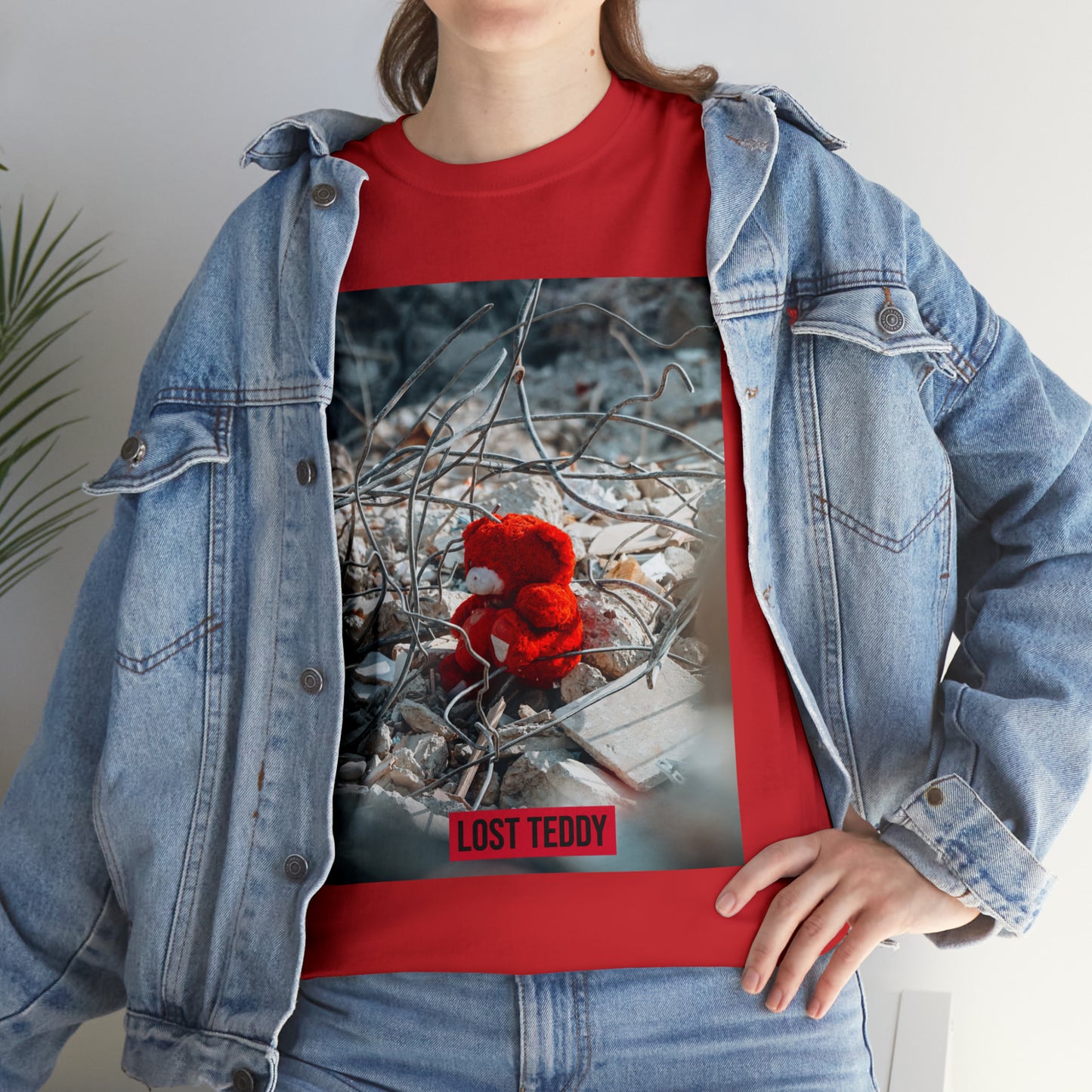 Unisex Heavy Cotton Tee Lost Teddy