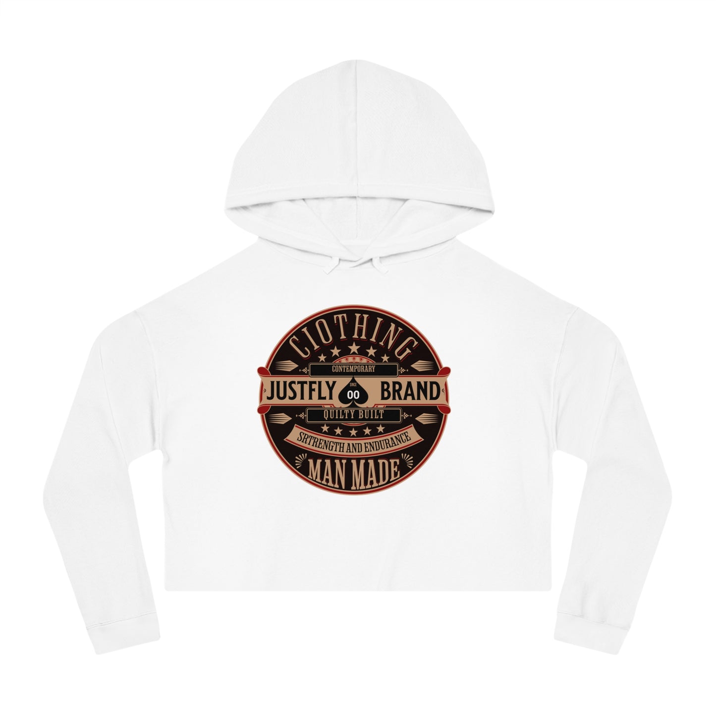 Women’s Cropped Hooded Sweatshirt Just Fly Fashion 2000 Brand