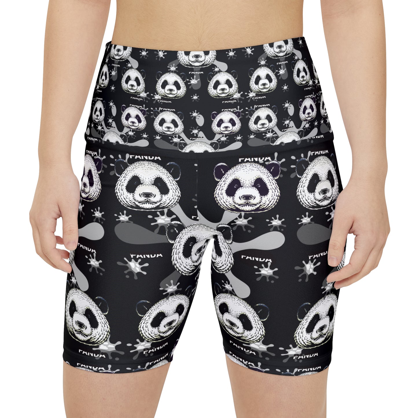 Women's Workout Shorts (AOP) 3FIVE PANDA