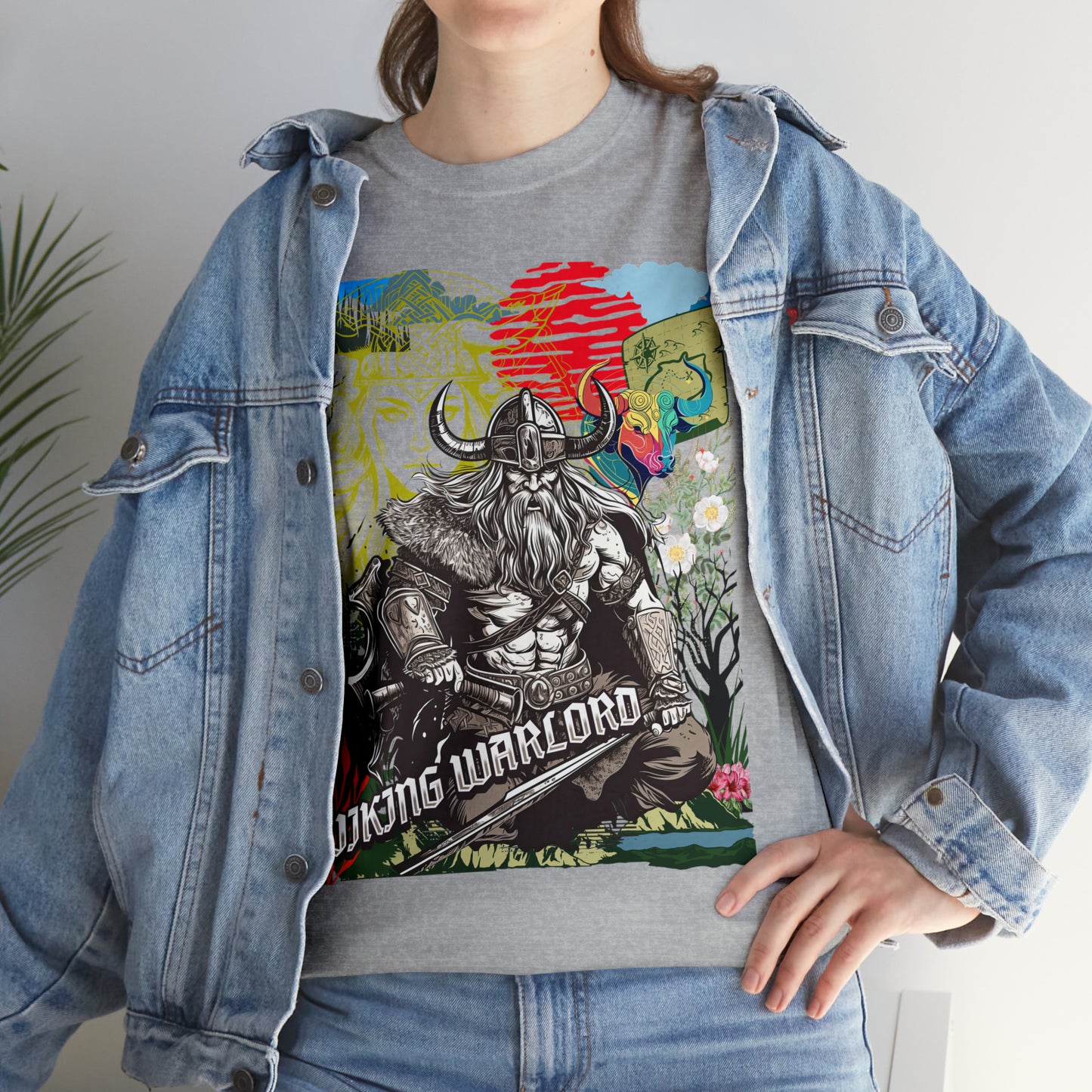 Unisex Heavy Cotton Tee  VIKING WARLORD