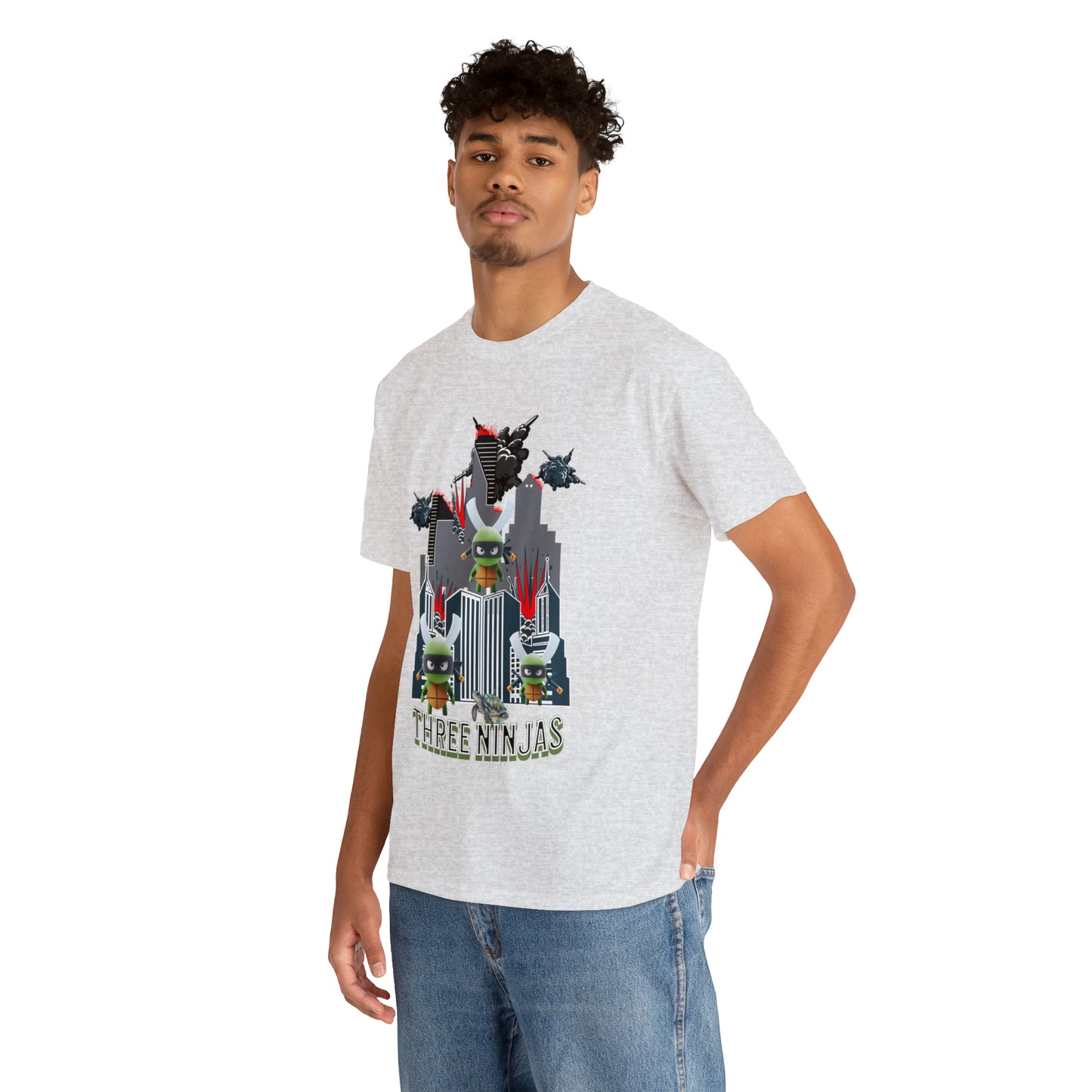 Unisex Heavy Cotton Tee  Three Ninjas