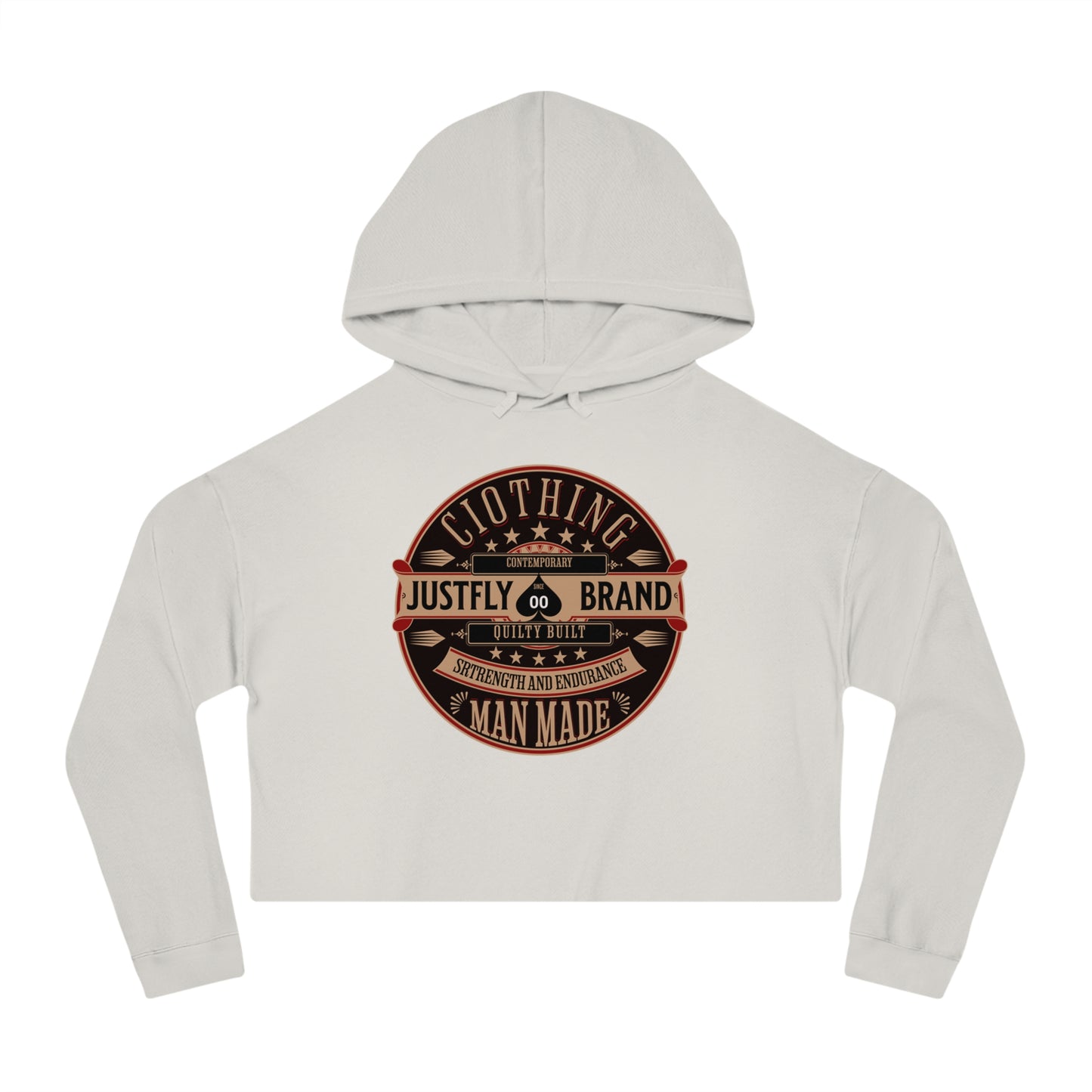 Women’s Cropped Hooded Sweatshirt Just Fly Fashion 2000 Brand