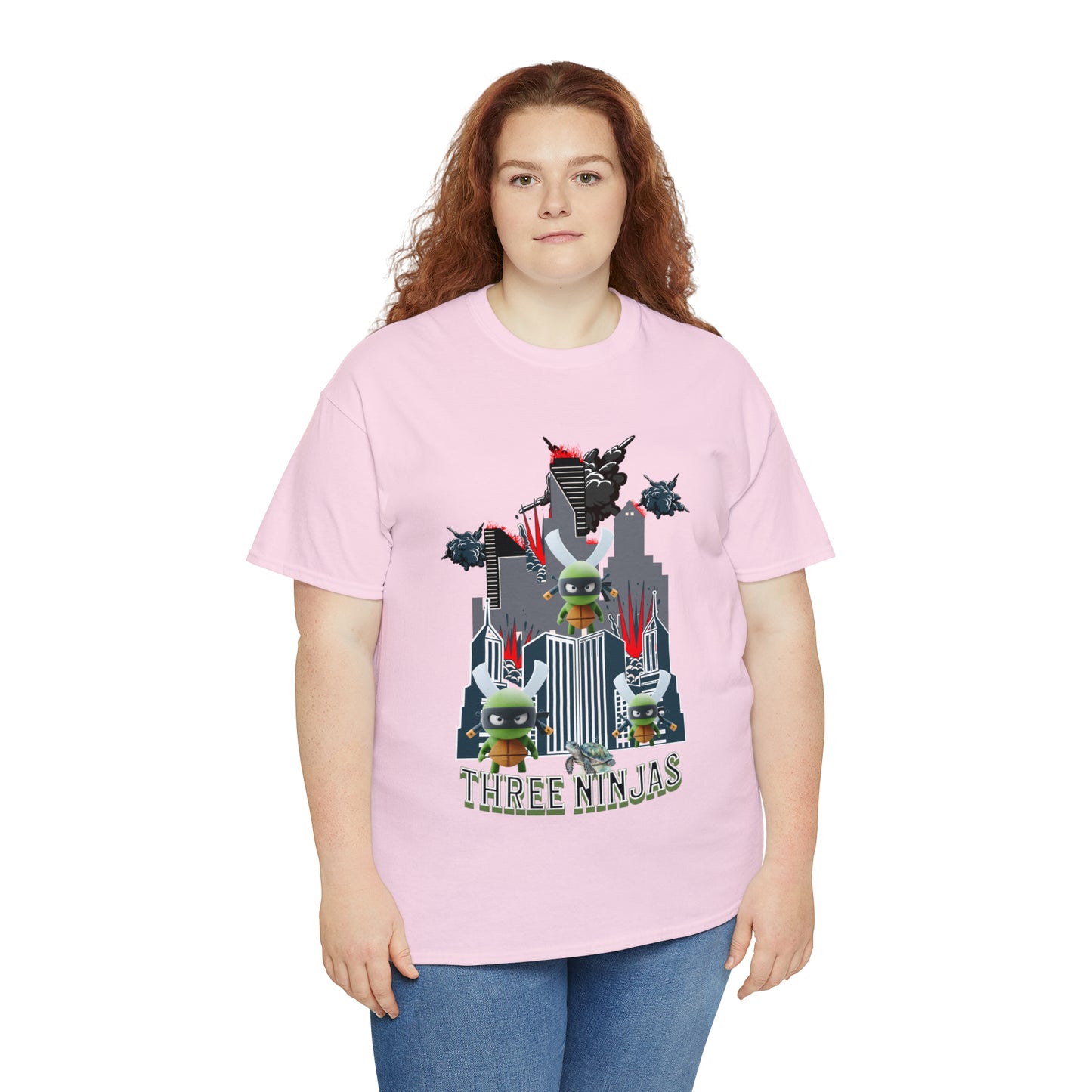 Unisex Heavy Cotton Tee  Three Ninjas