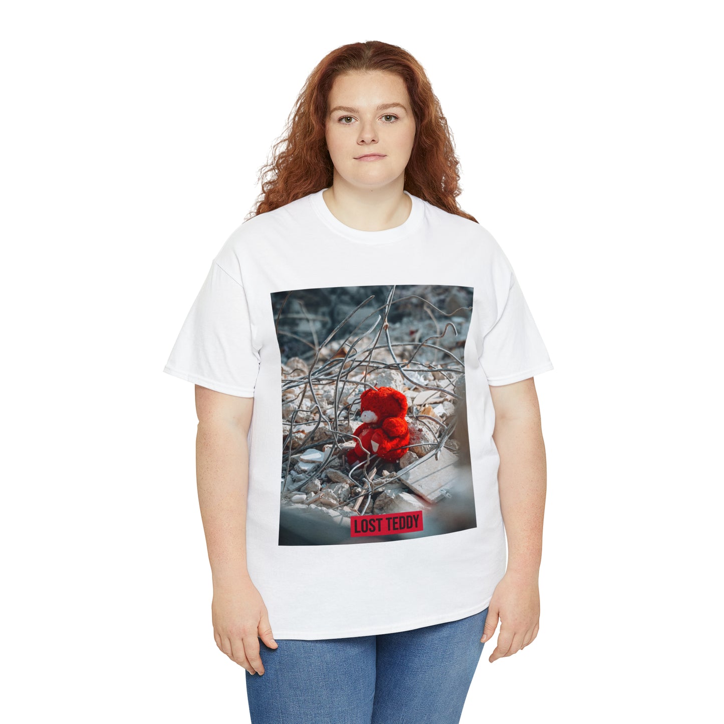 Unisex Heavy Cotton Tee Lost Teddy