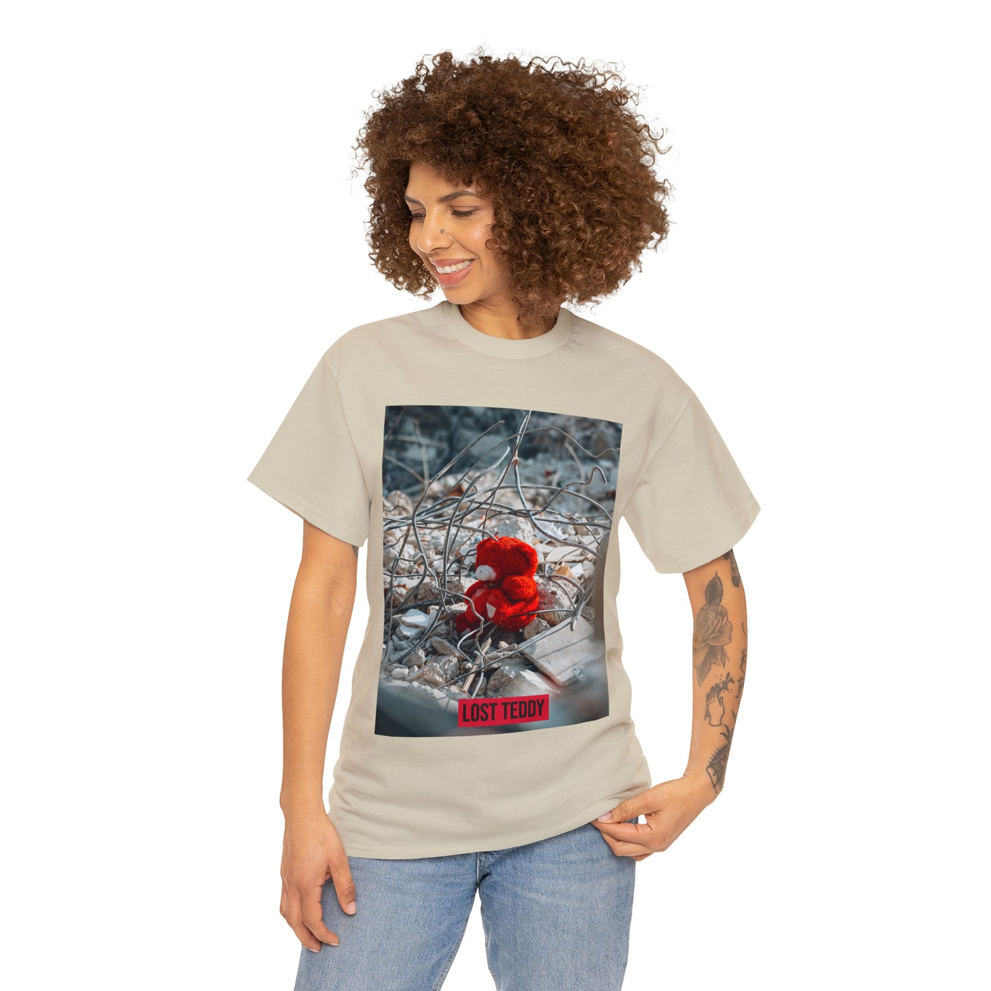 Unisex Heavy Cotton Tee Lost Teddy