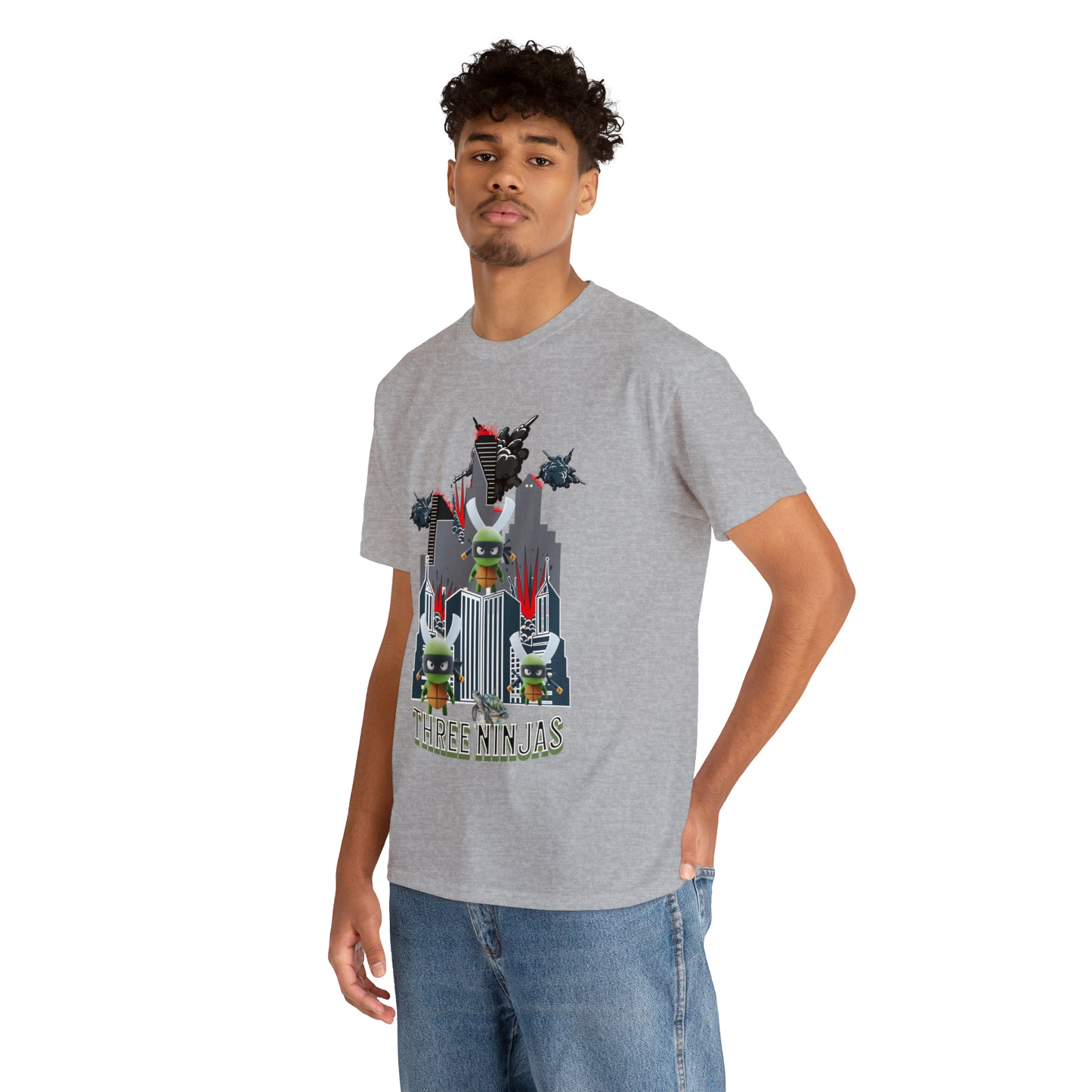 Unisex Heavy Cotton Tee  Three Ninjas