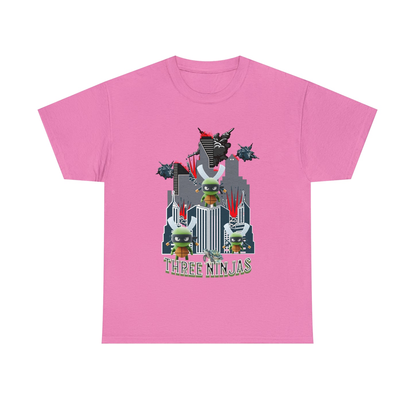Unisex Heavy Cotton Tee  Three Ninjas