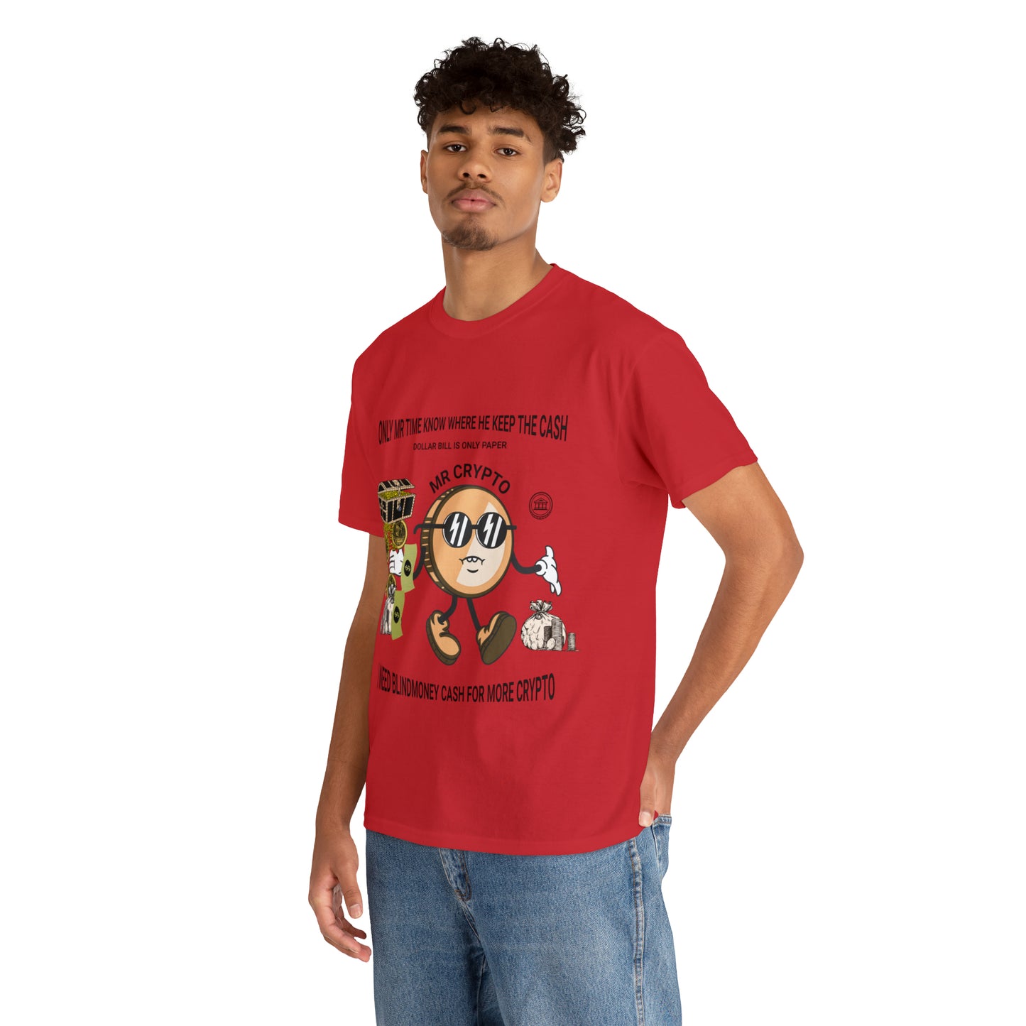 Unisex Heavy Cotton Tee  MR CRYPTO