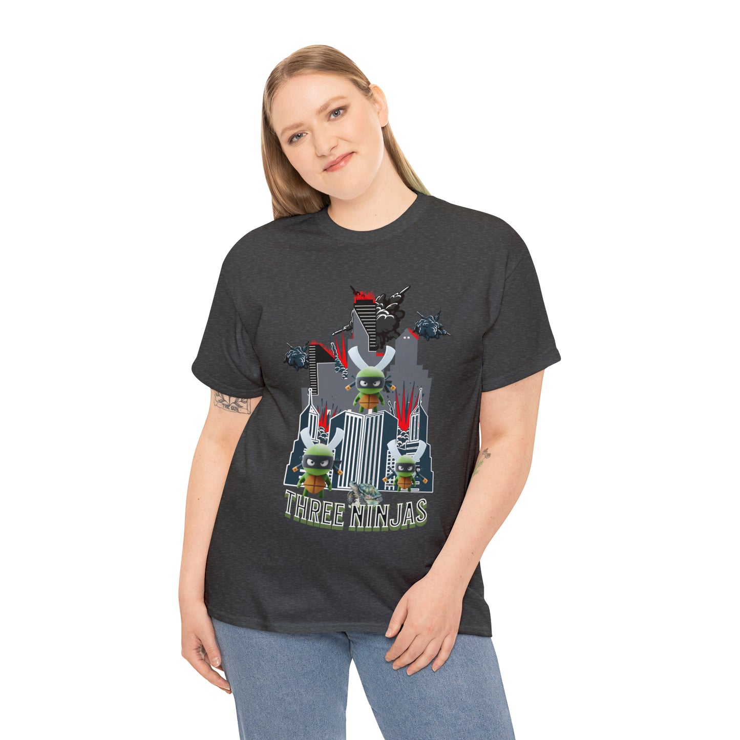Unisex Heavy Cotton Tee  Three Ninjas