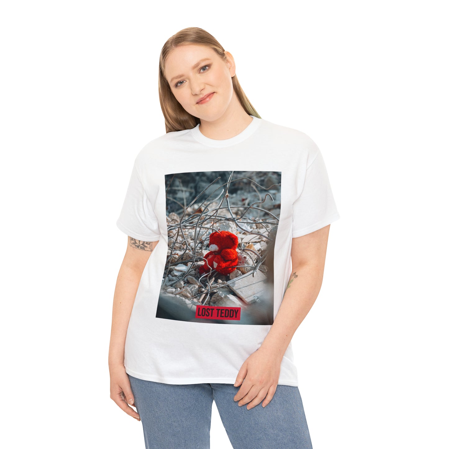 Unisex Heavy Cotton Tee Lost Teddy