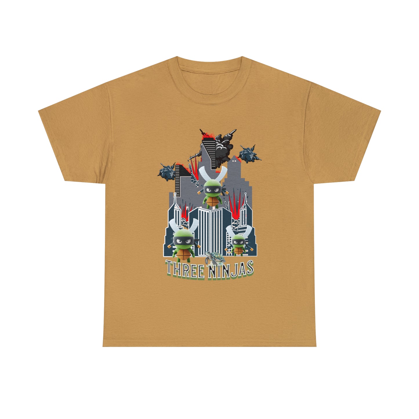 Unisex Heavy Cotton Tee  Three Ninjas