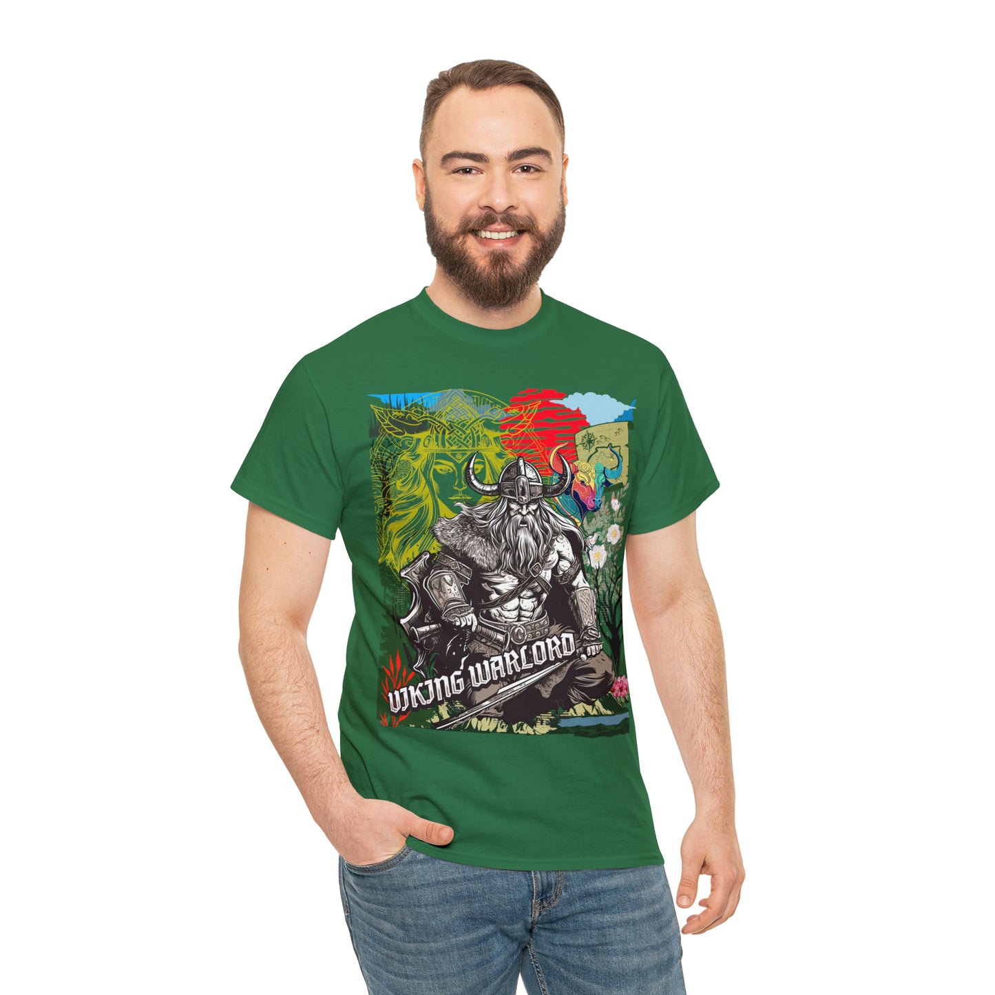 Unisex Heavy Cotton Tee  VIKING WARLORD