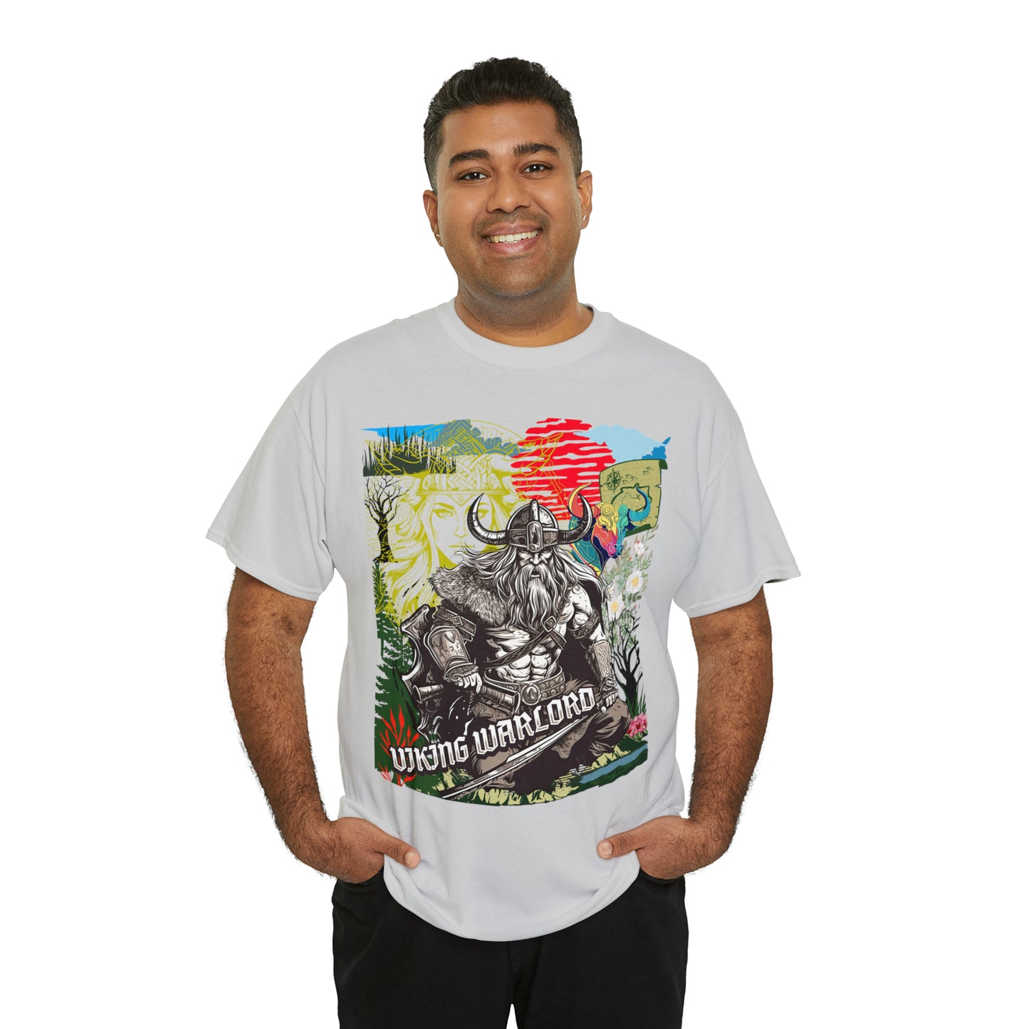 Unisex Heavy Cotton Tee  VIKING WARLORD