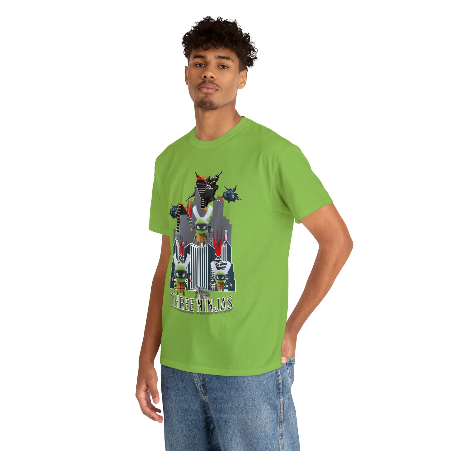 Unisex Heavy Cotton Tee  Three Ninjas