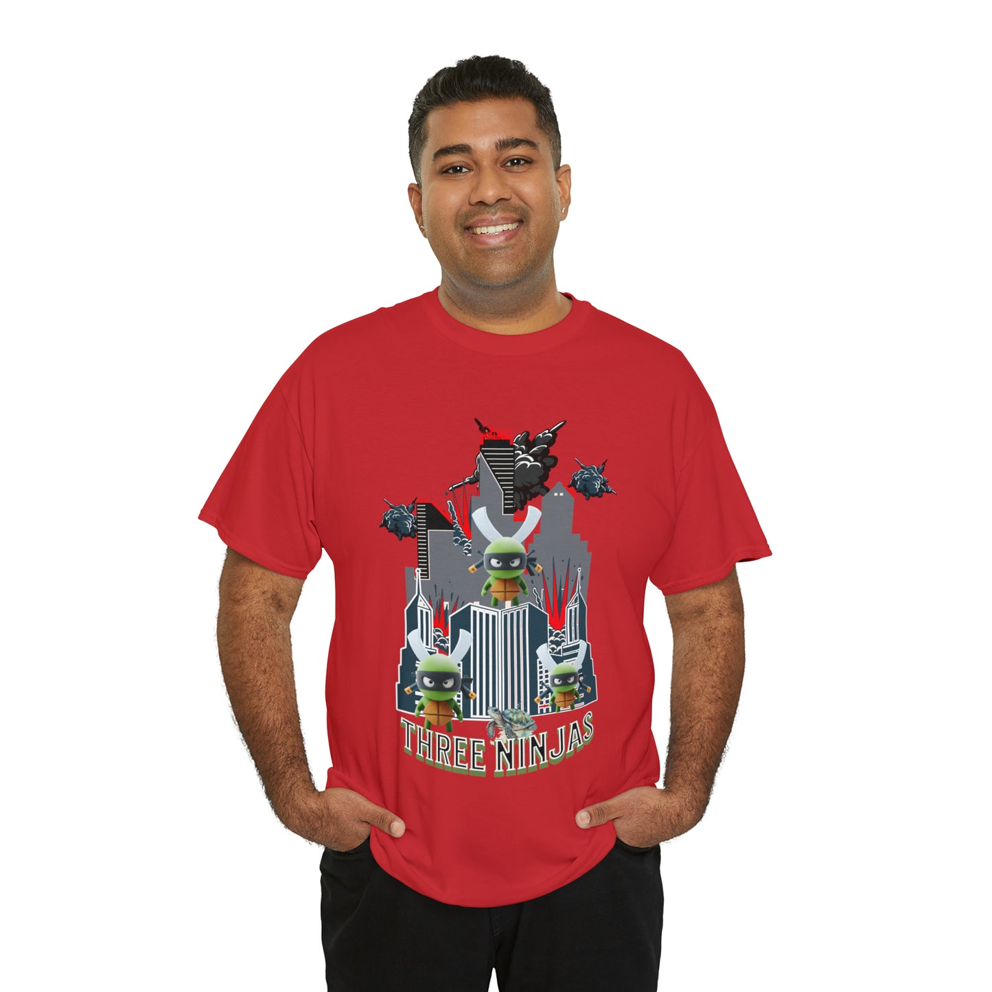 Unisex Heavy Cotton Tee  Three Ninjas