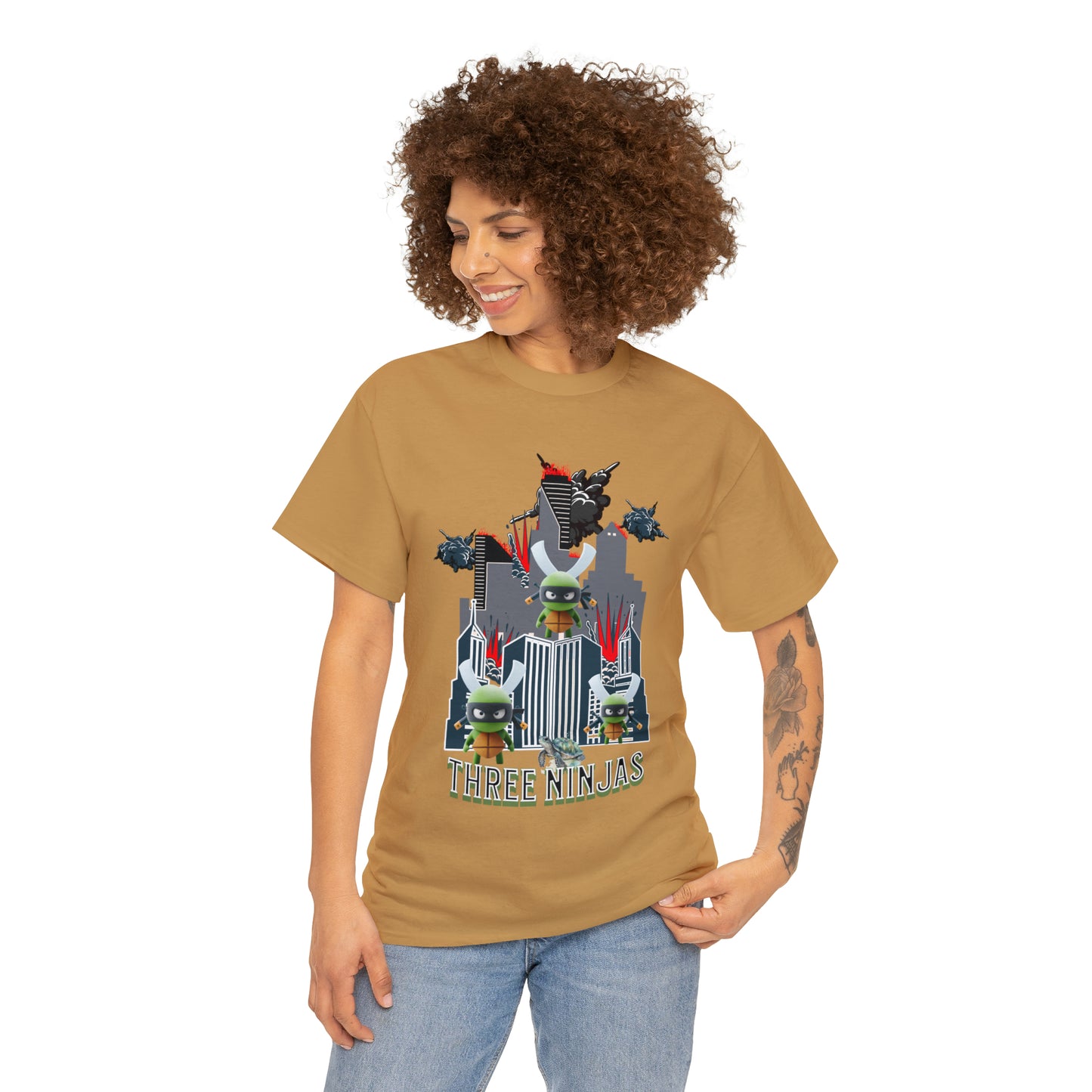 Unisex Heavy Cotton Tee  Three Ninjas