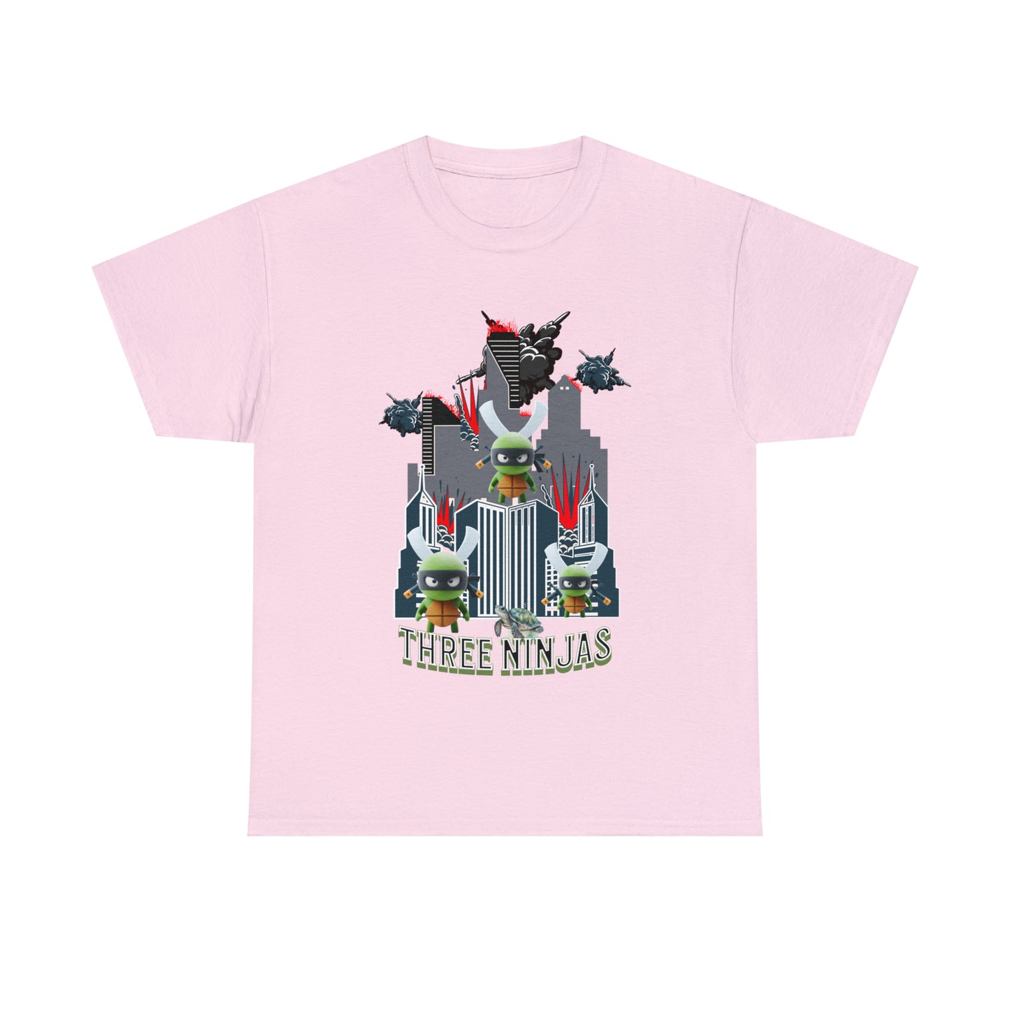 Unisex Heavy Cotton Tee  Three Ninjas