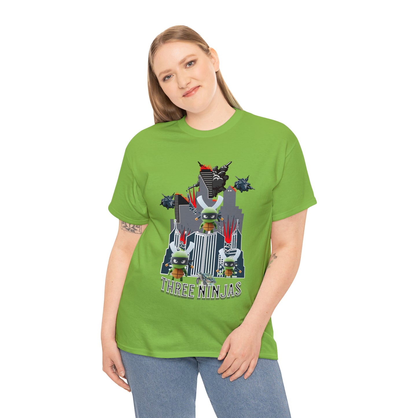 Unisex Heavy Cotton Tee  Three Ninjas