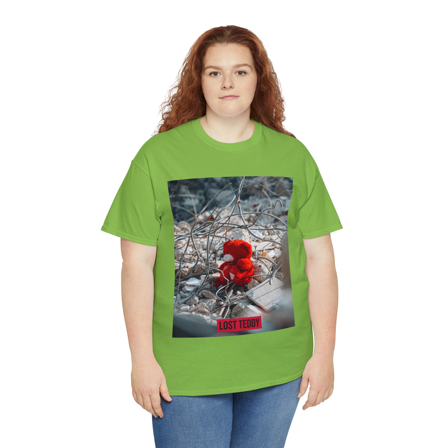 Unisex Heavy Cotton Tee Lost Teddy