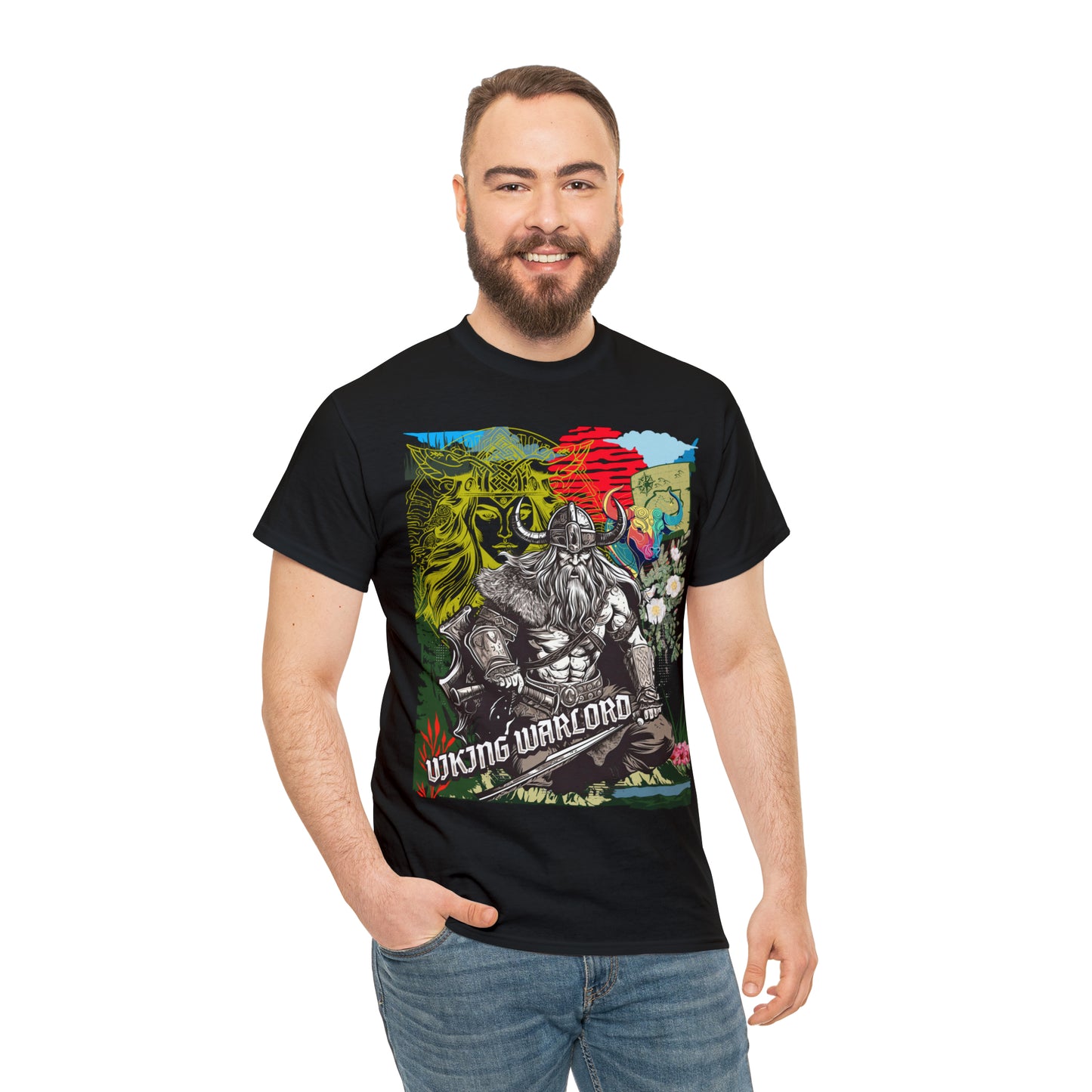 Unisex Heavy Cotton Tee  VIKING WARLORD