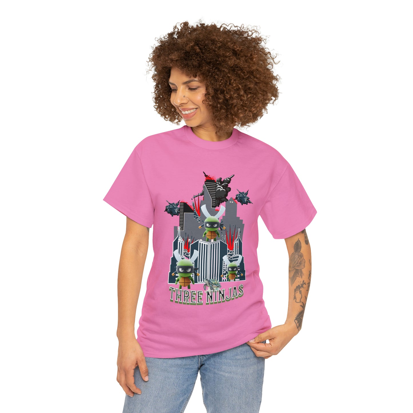 Unisex Heavy Cotton Tee  Three Ninjas