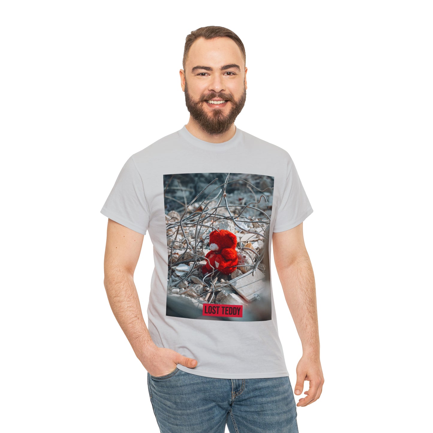 Unisex Heavy Cotton Tee Lost Teddy