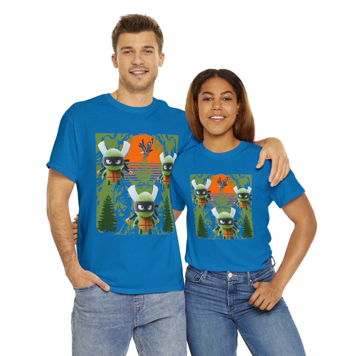 Unisex Heavy Cotton Tee The return of the three ninjas