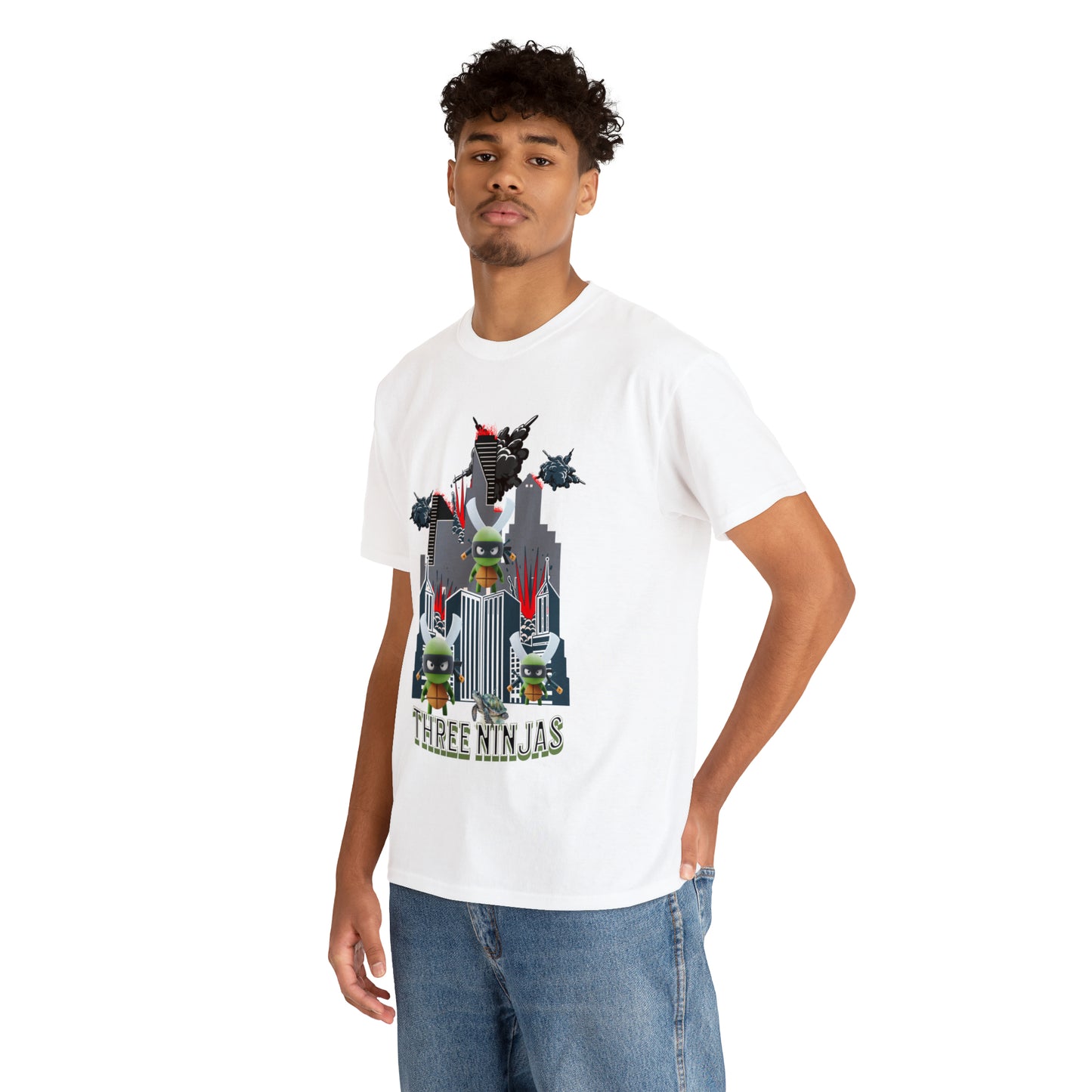 Unisex Heavy Cotton Tee  Three Ninjas