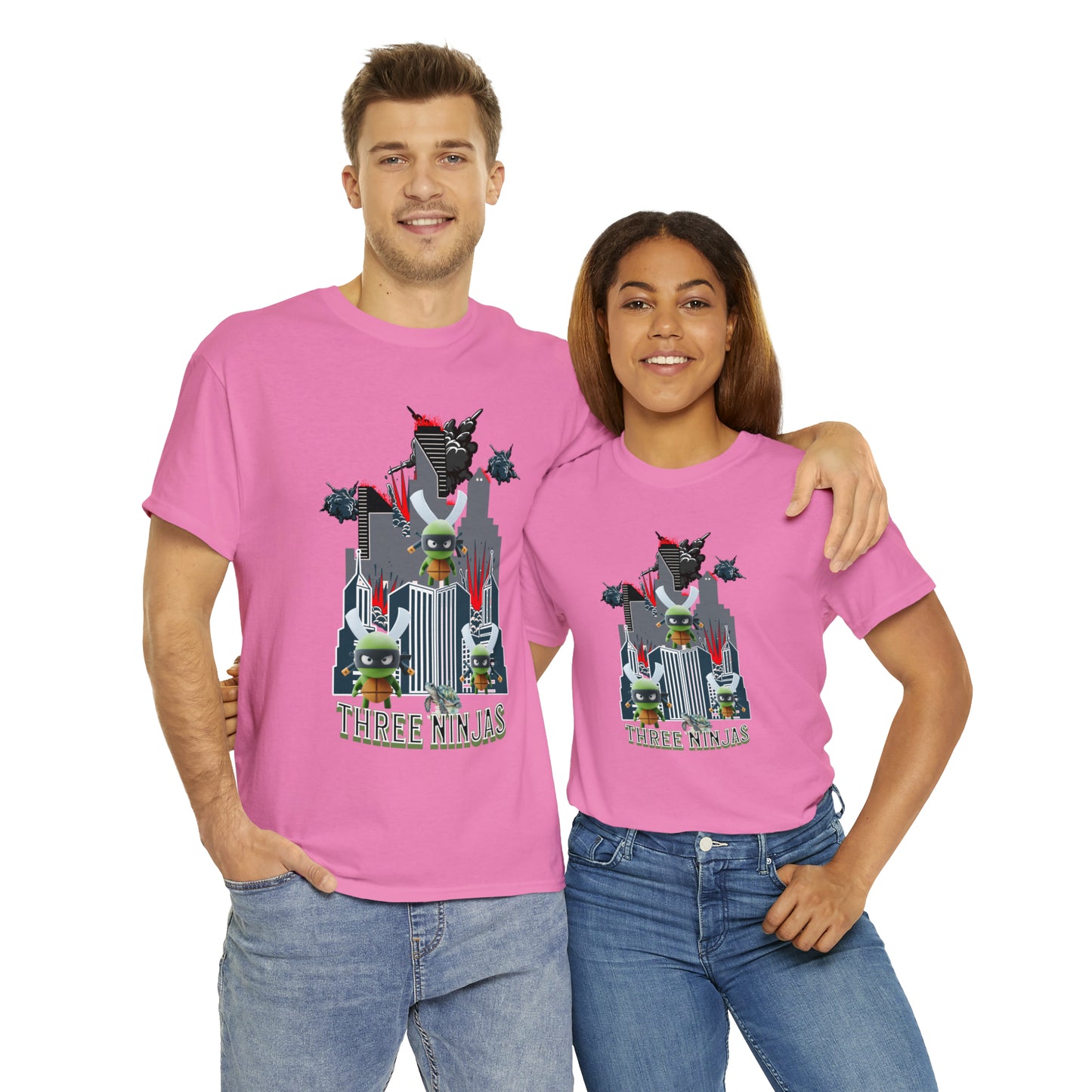 Unisex Heavy Cotton Tee  Three Ninjas