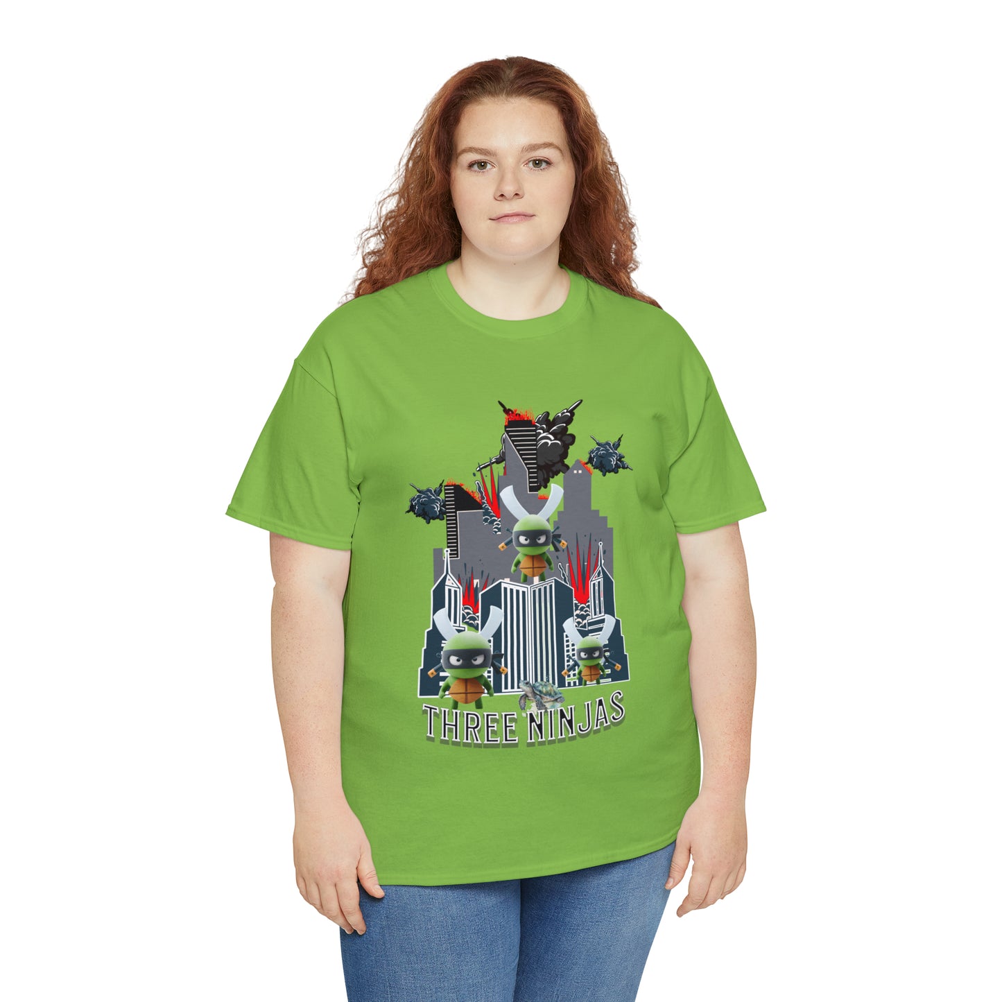 Unisex Heavy Cotton Tee  Three Ninjas