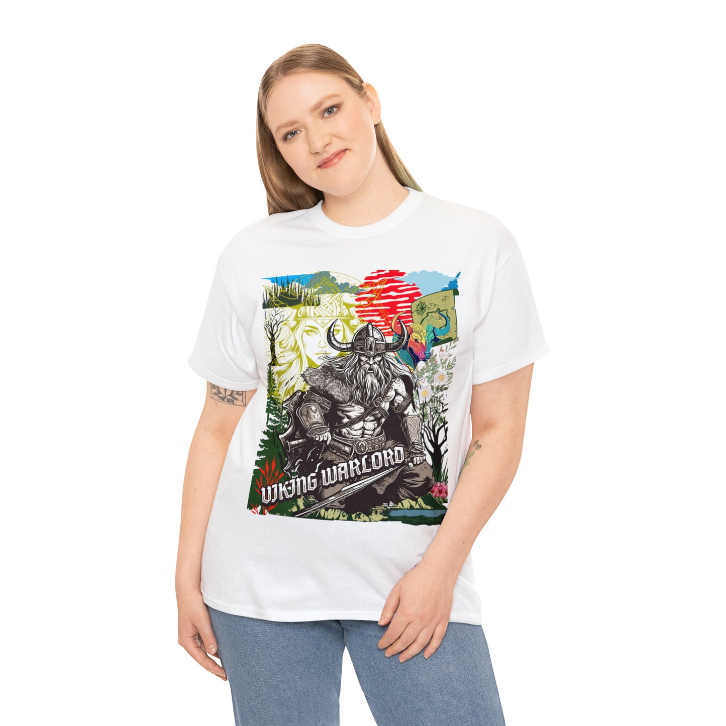 Unisex Heavy Cotton Tee  VIKING WARLORD