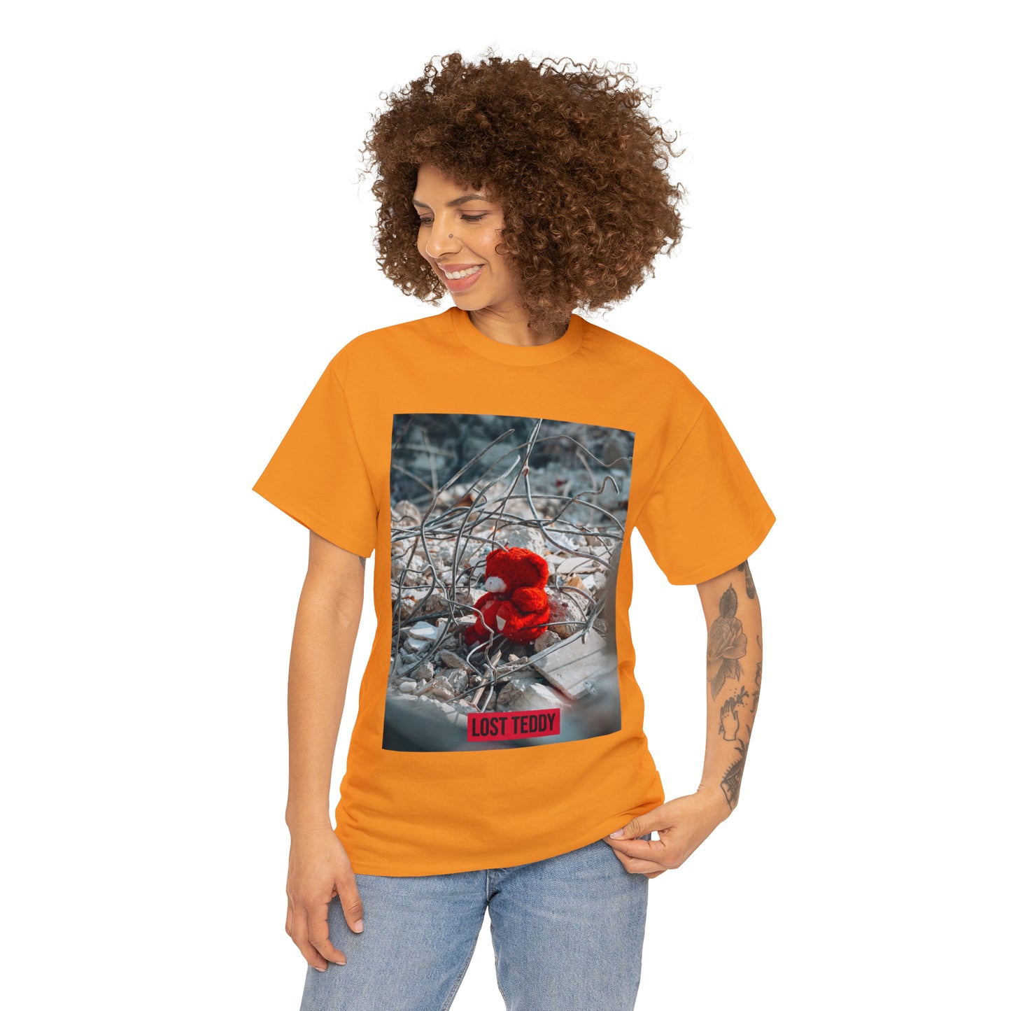 Unisex Heavy Cotton Tee Lost Teddy