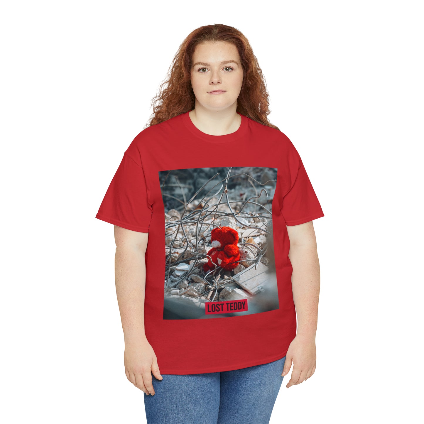 Unisex Heavy Cotton Tee Lost Teddy