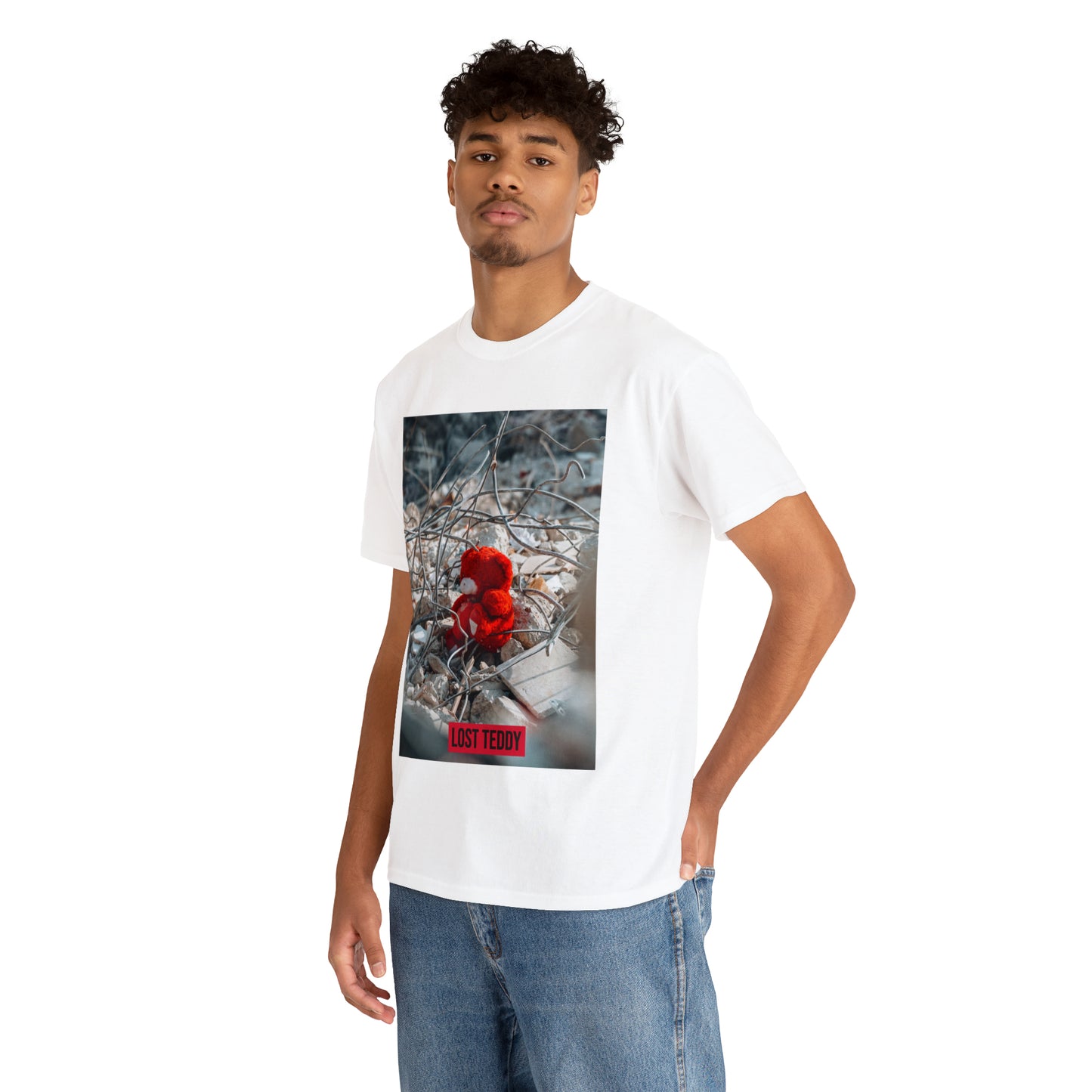 Unisex Heavy Cotton Tee Lost Teddy