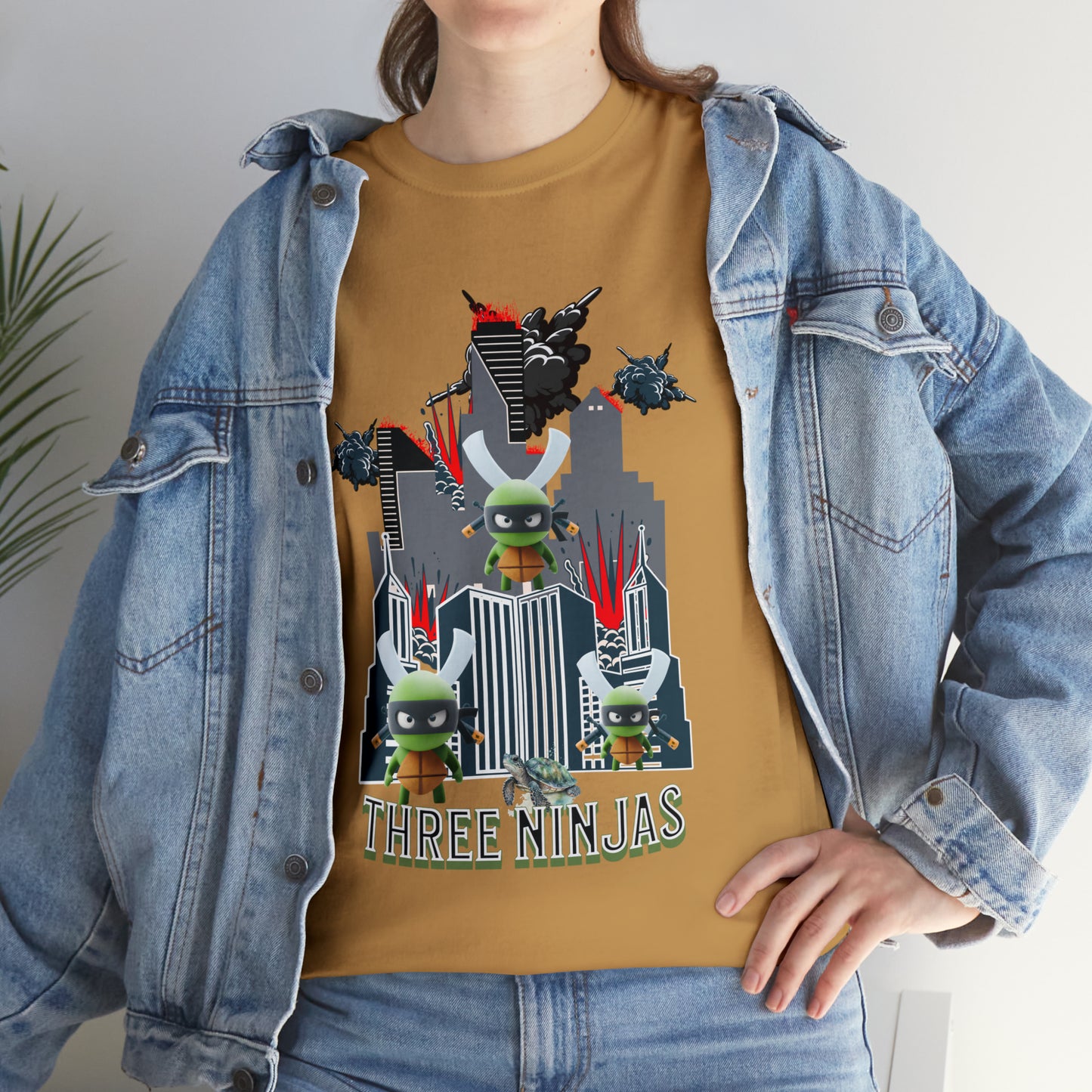 Unisex Heavy Cotton Tee  Three Ninjas