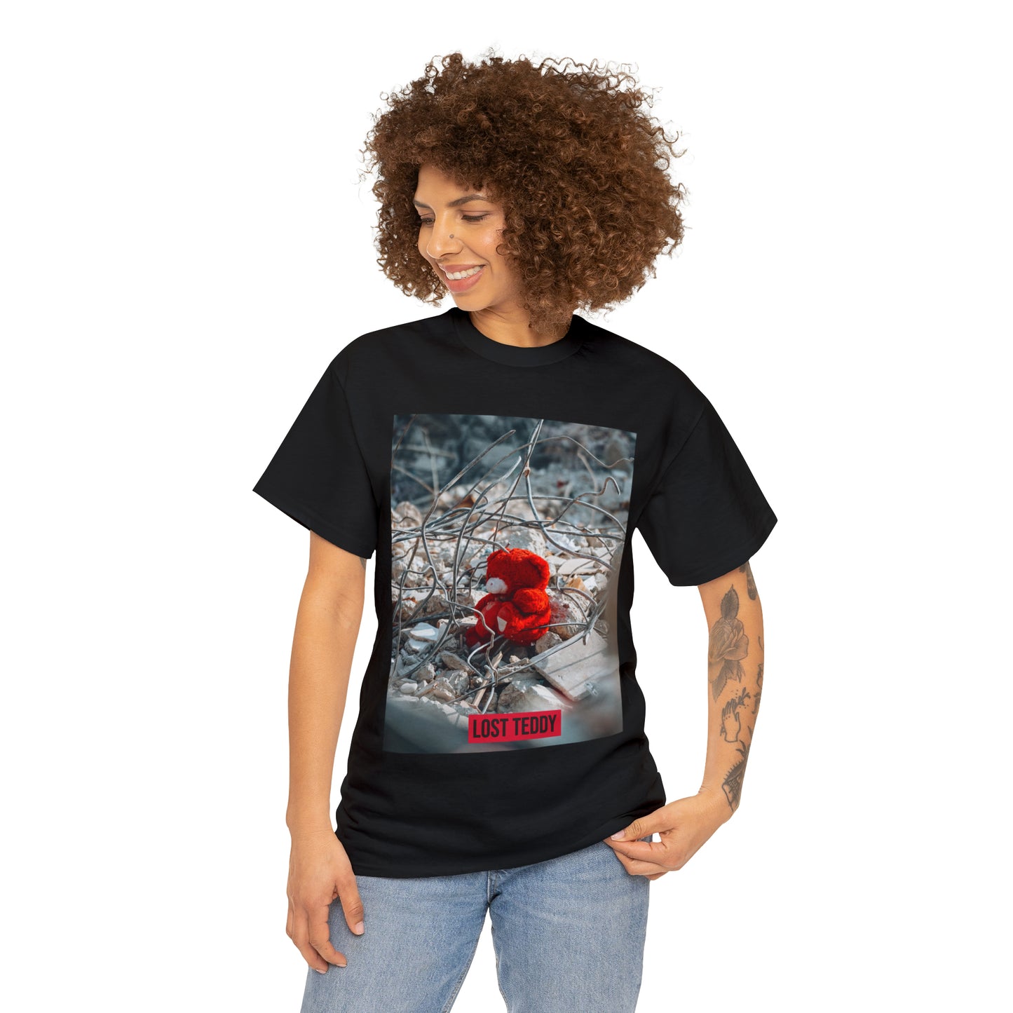Unisex Heavy Cotton Tee Lost Teddy