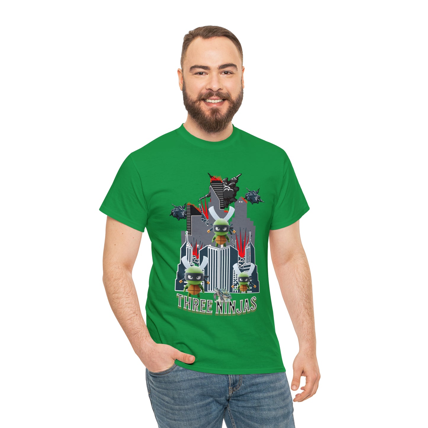 Unisex Heavy Cotton Tee  Three Ninjas
