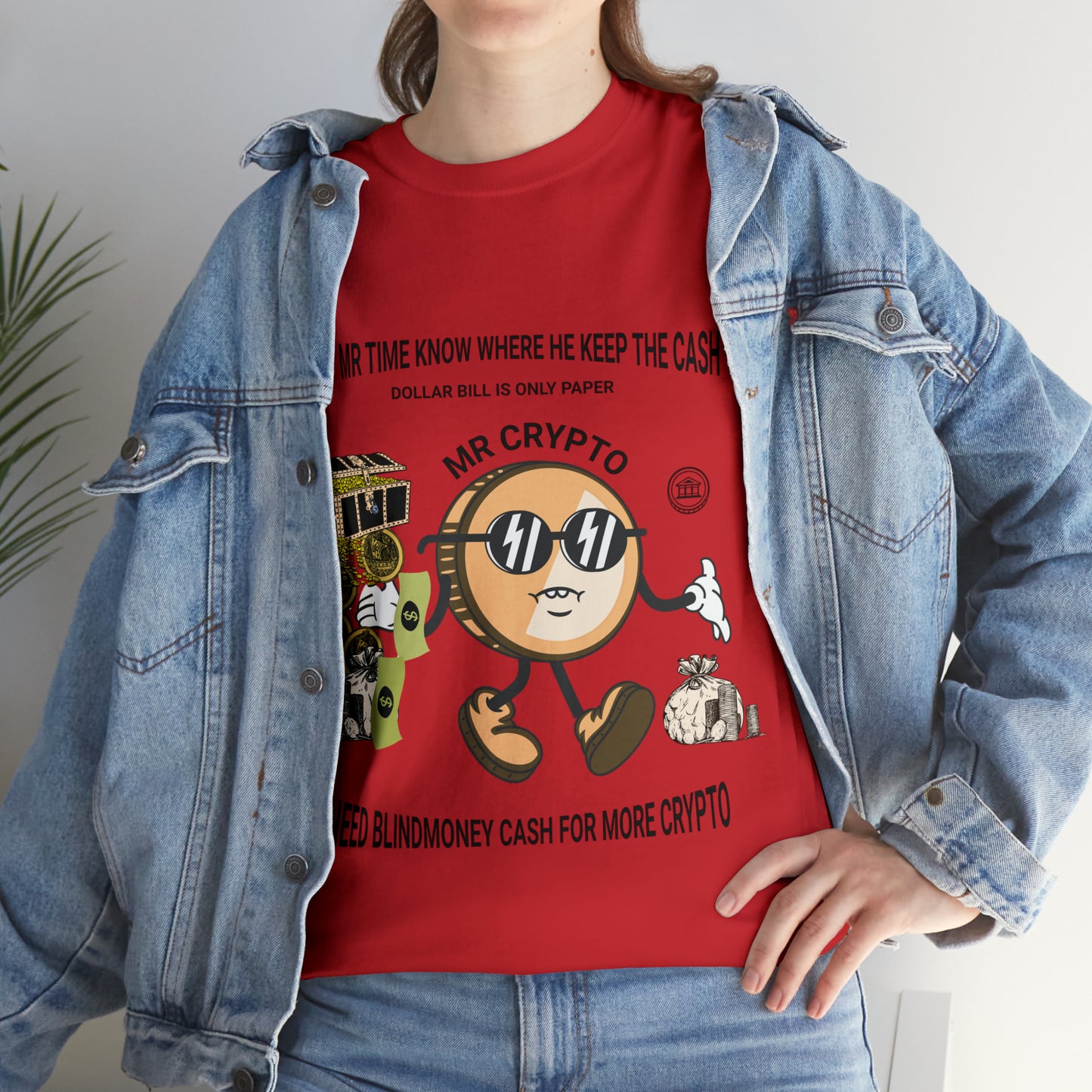 Unisex Heavy Cotton Tee  MR CRYPTO